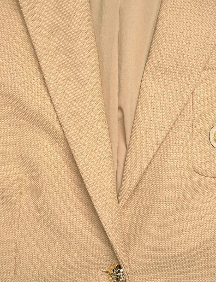 Lauren Women - Bullion Jacquard Blazer - enkeltradede blazere - birch tan - 2