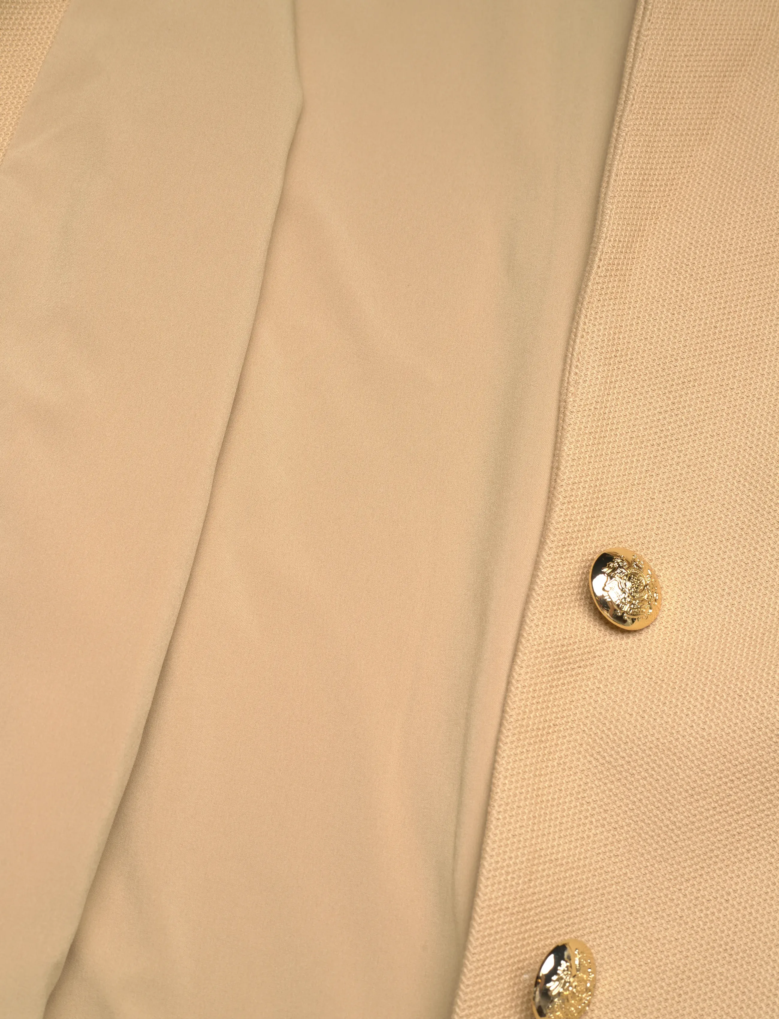 Lauren Women - Bullion Jacquard Blazer - enkeltradede blazere - birch tan - 4