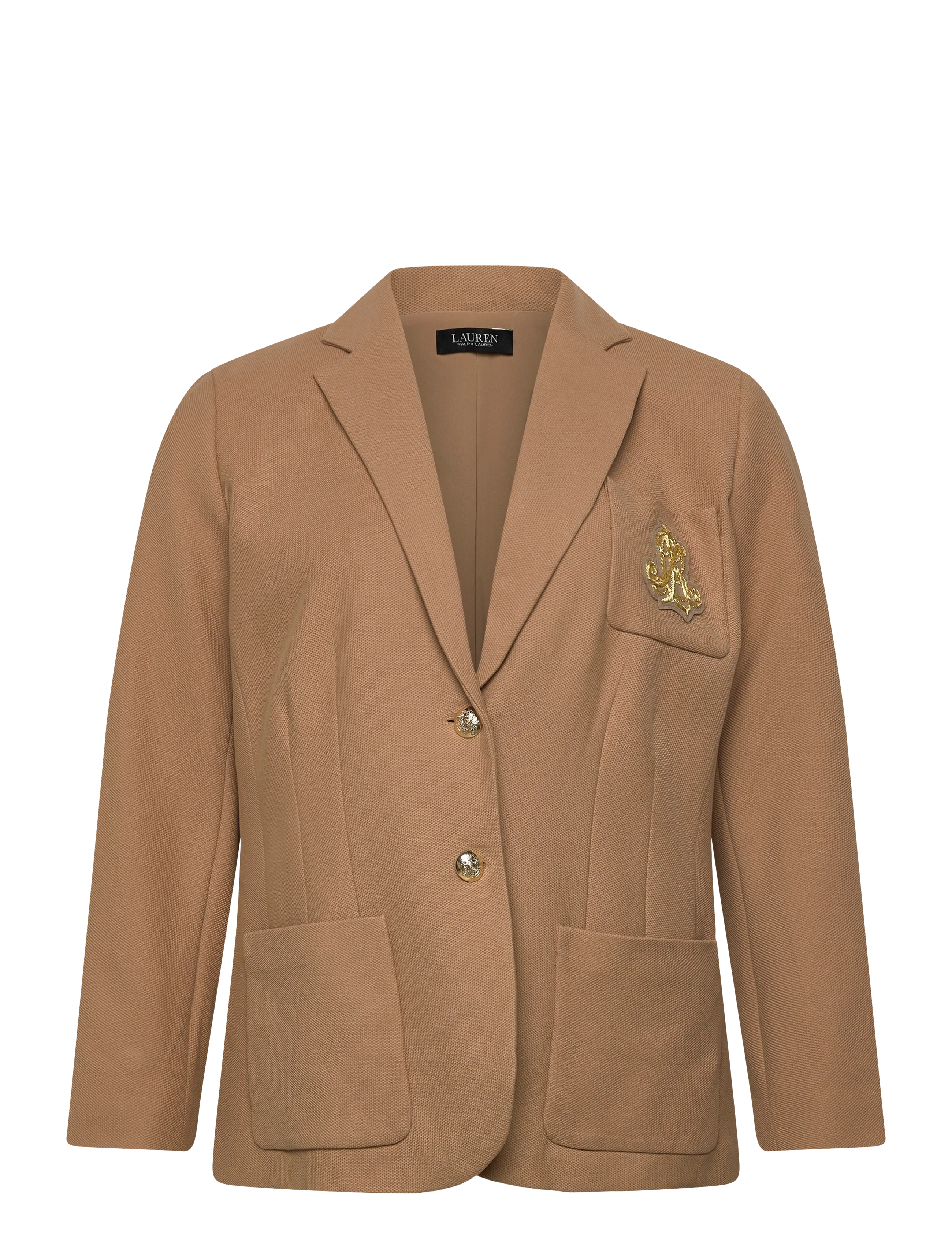 Lauren Women Bullion Jacquard Blazer - Kleidung - CLASSIC CAMEL / brown