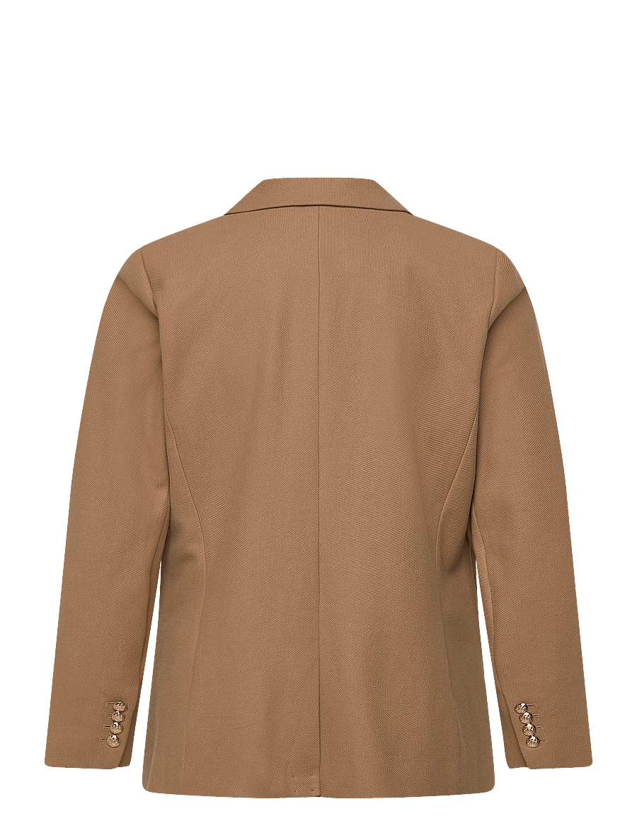 Lauren Women - Bullion Jacquard Blazer - enkeltradede blazere - classic camel - 2