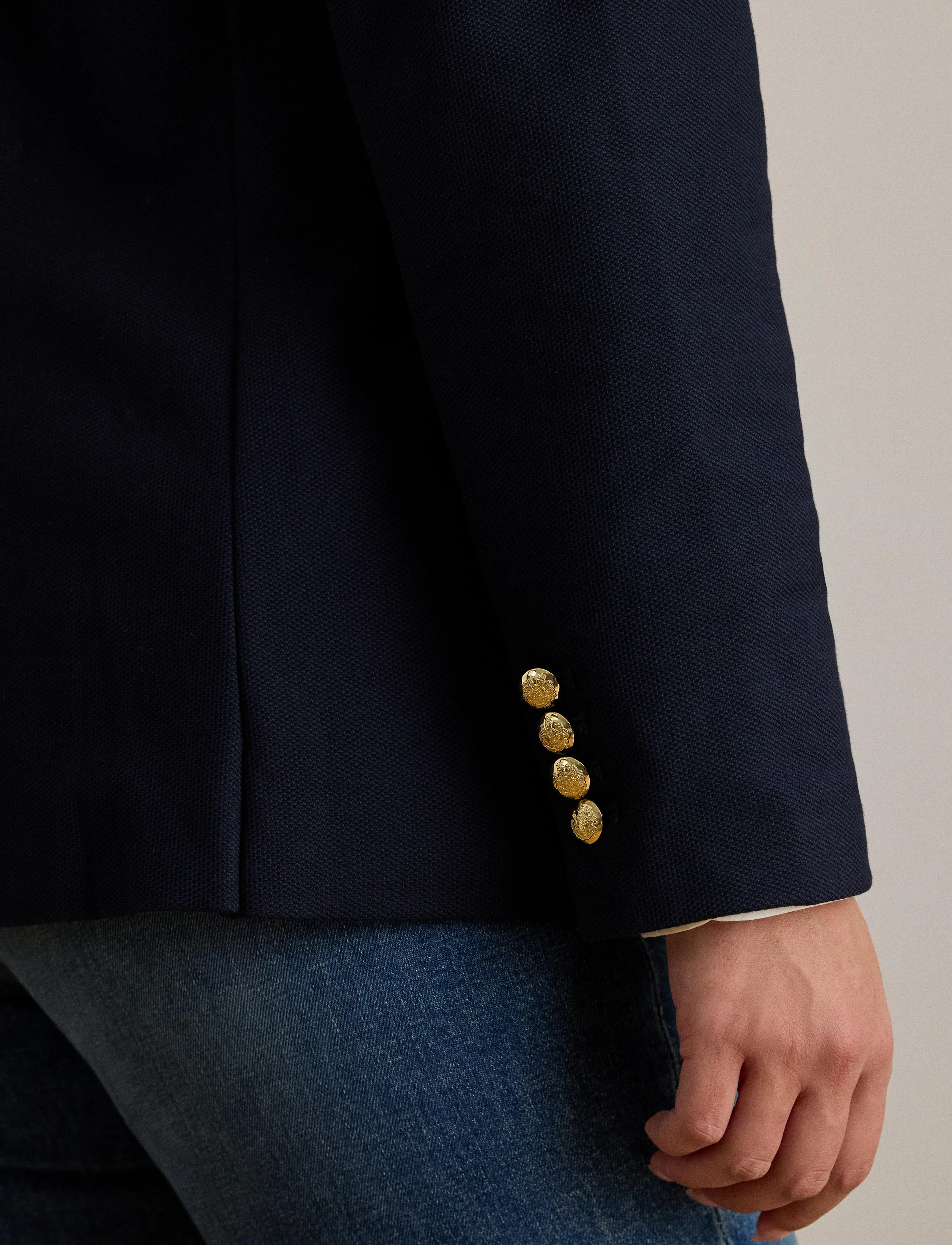 Lauren Women - Bullion Jacquard Blazer - blazers à fermeture droite - lauren navy - 4
