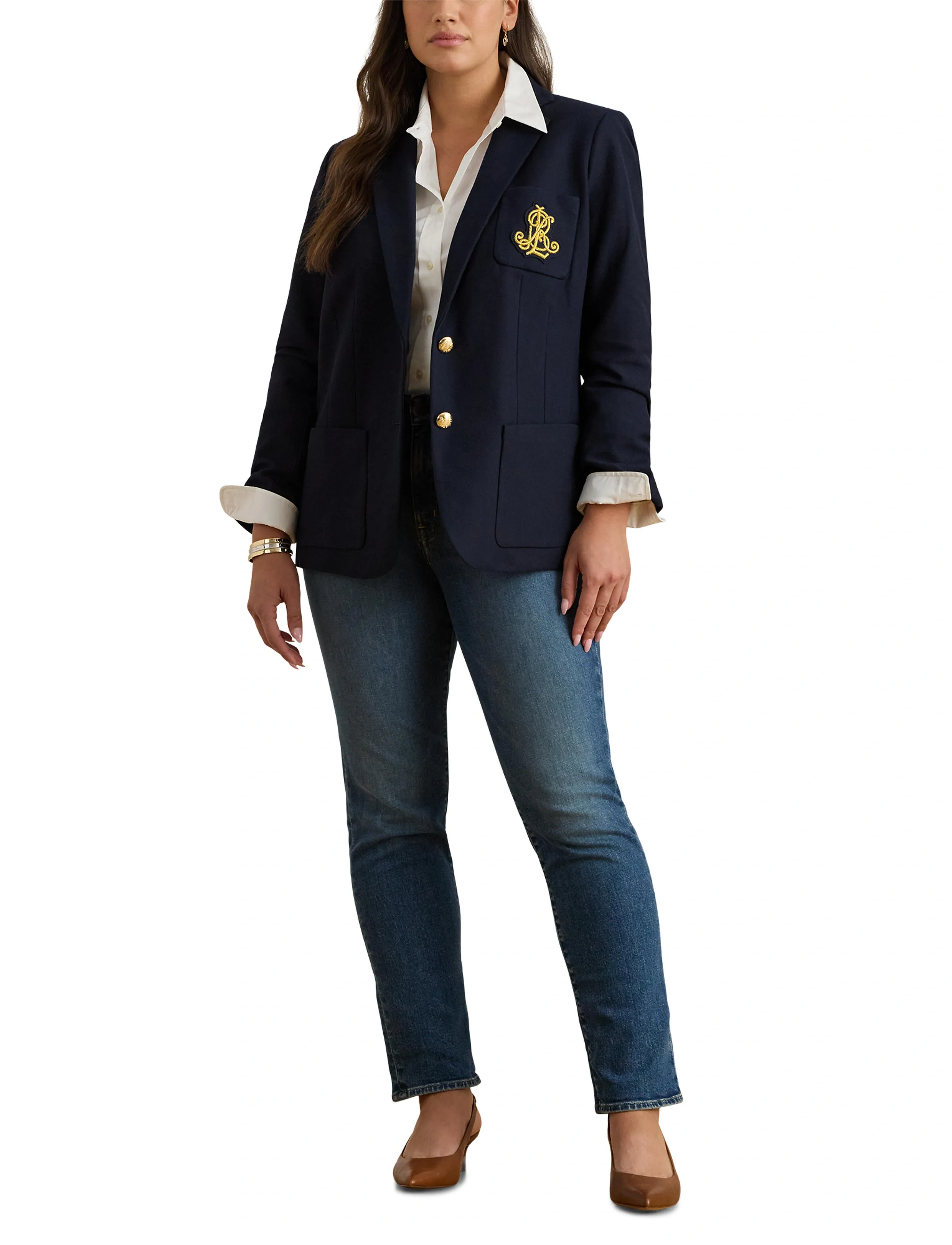 Lauren Women Bullion Jacquard Blazer dam – bild 7