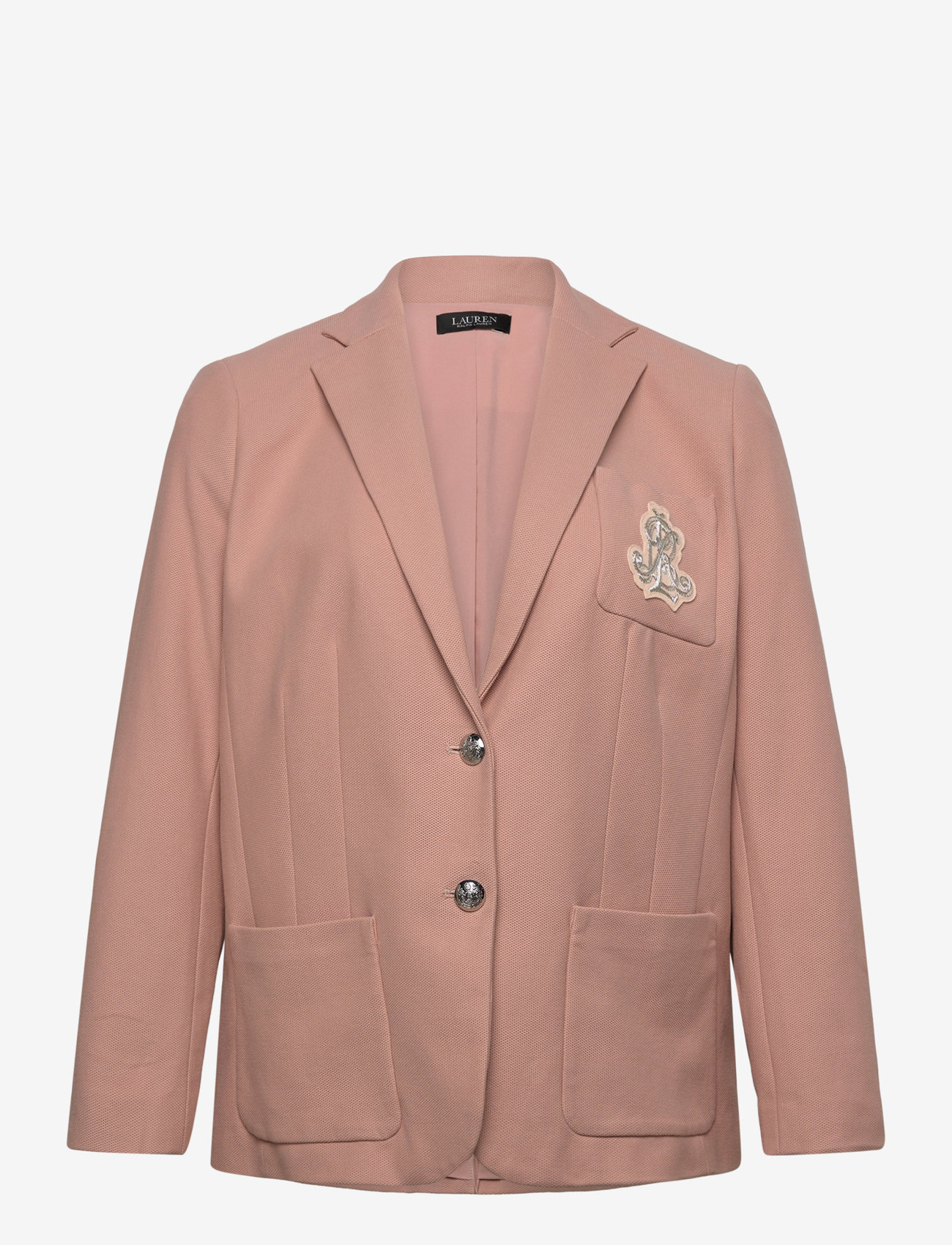 Lauren Women - Bullion Jacquard Blazer - enkeltradede blazere - sunrise blush - 0