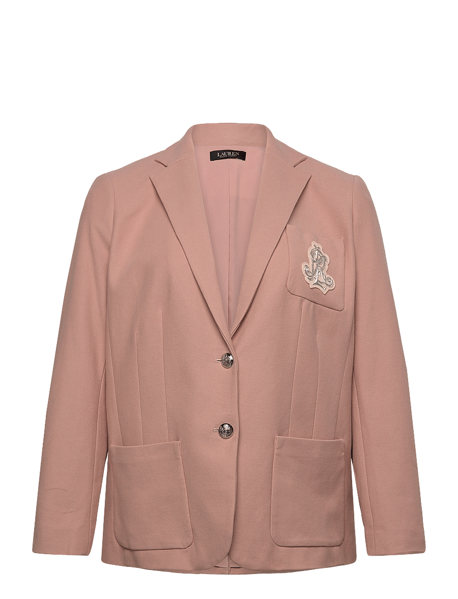 Lauren Women - Bullion Jacquard Blazer - vienaeiliai švarkai - sunrise blush - 0