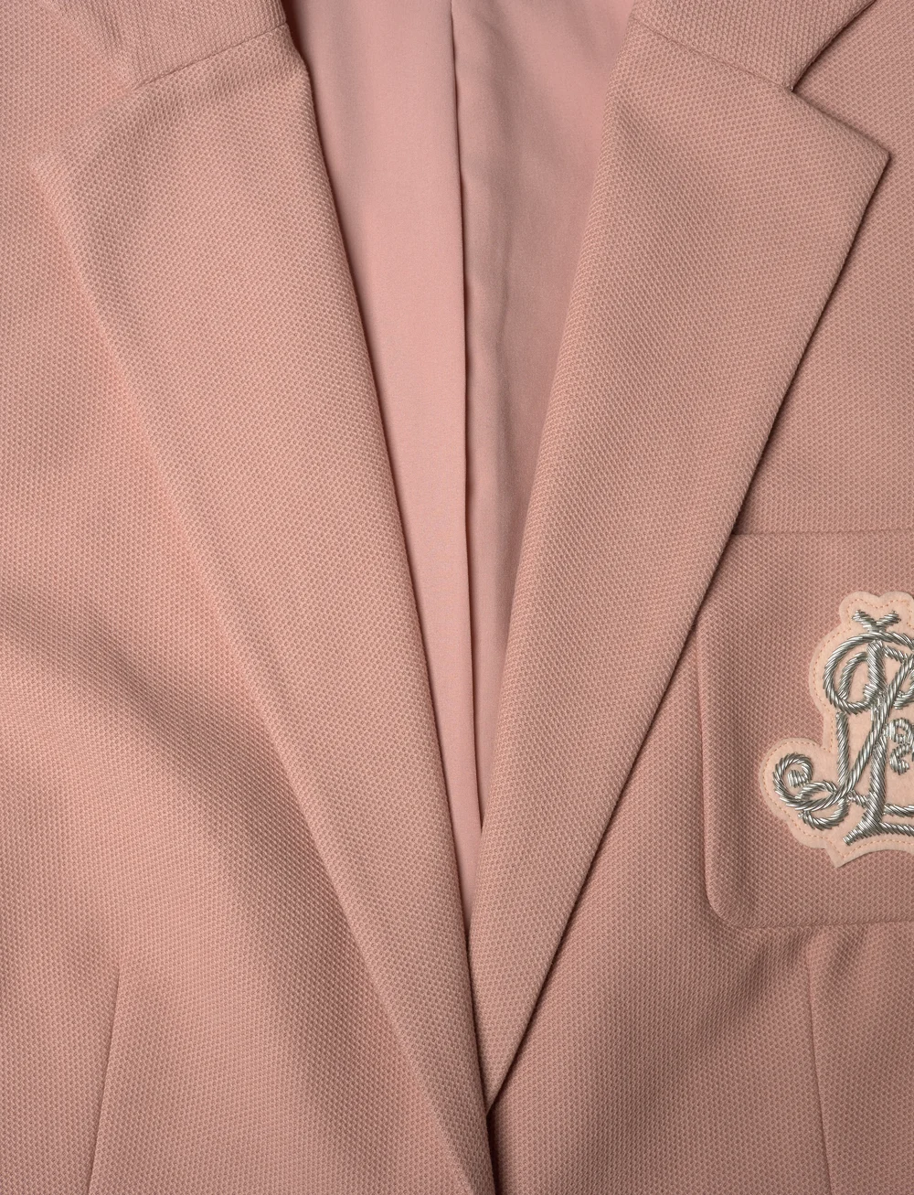 Lauren Women - Bullion Jacquard Blazer - enkeltradede blazere - sunrise blush - 2