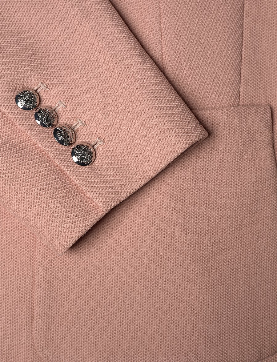 Lauren Women - Bullion Jacquard Blazer - vienaeiliai švarkai - sunrise blush - 3