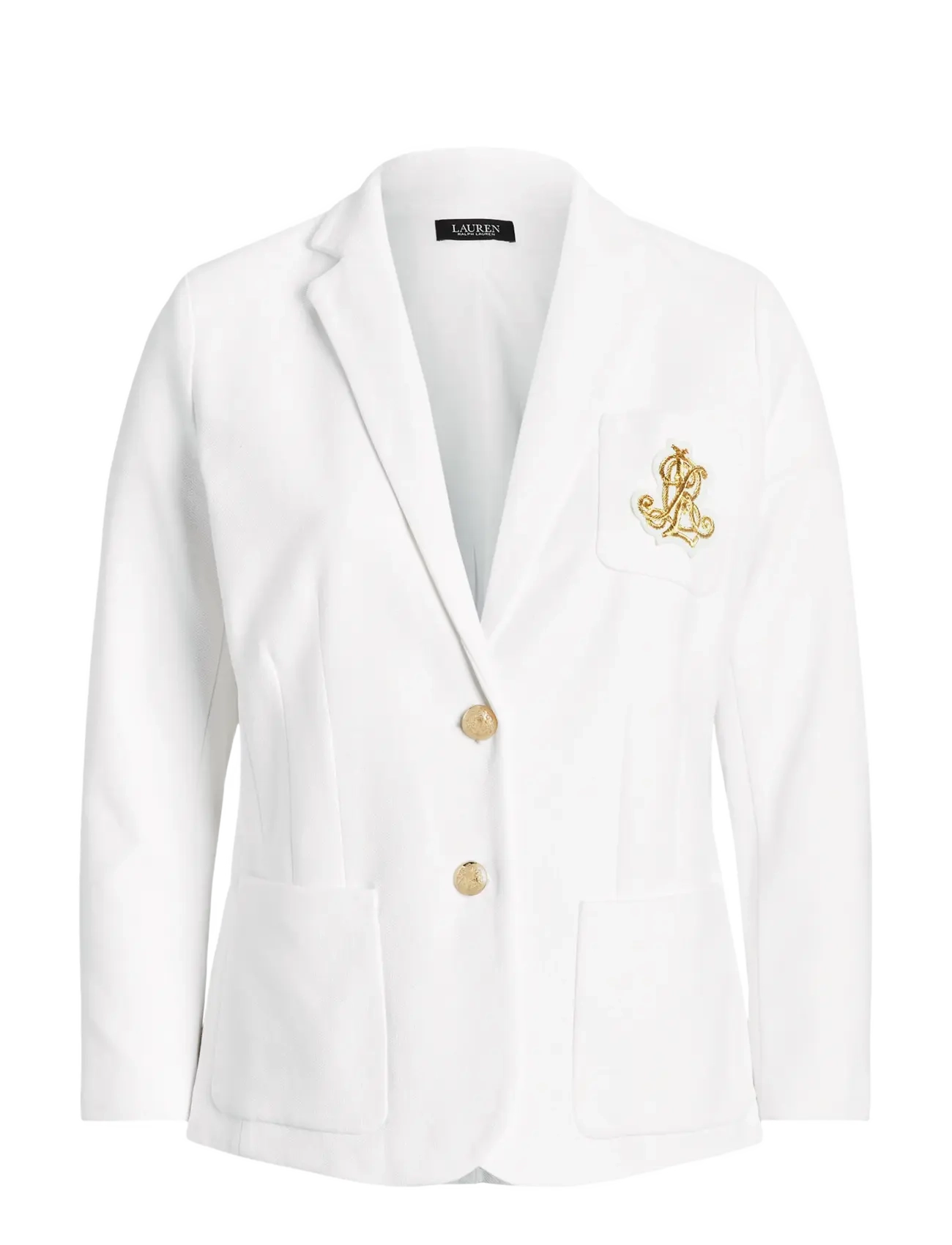 Lauren Women Bullion Jacquard Blazer - Pintsakud - WHITE / white