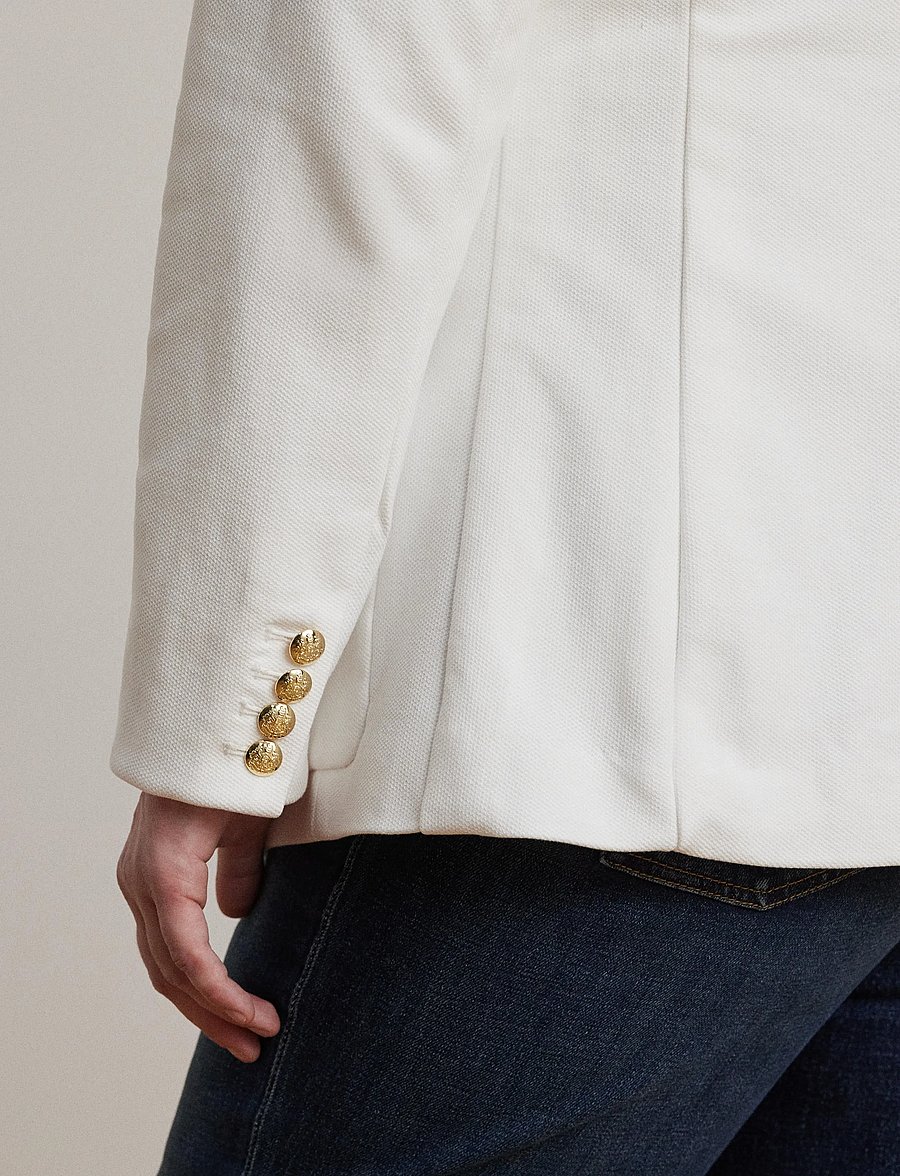 Lauren Women - Bullion Jacquard Blazer - einreihige blazer - white - 5