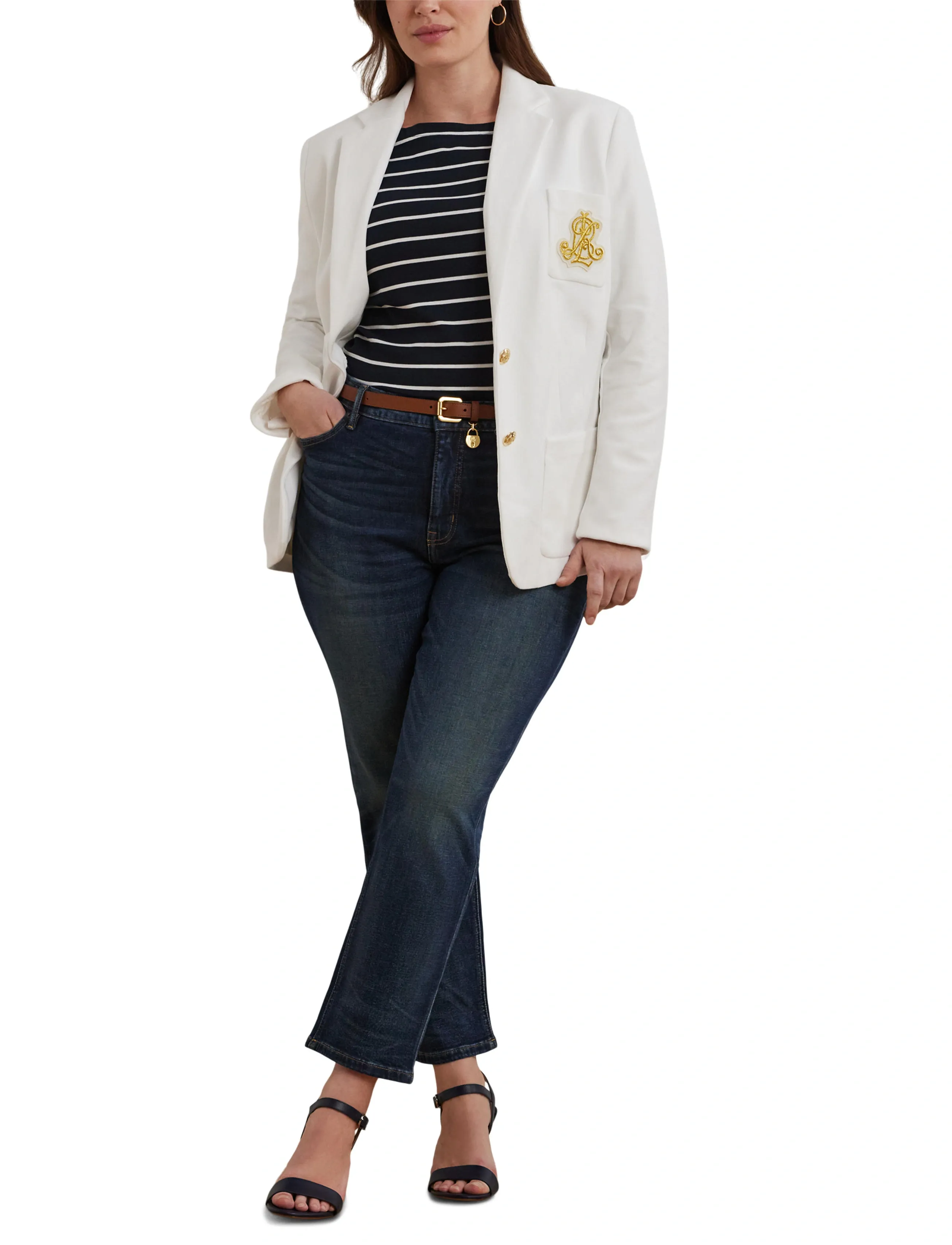 Lauren Women Bullion Jacquard Blazer dam – bild 7