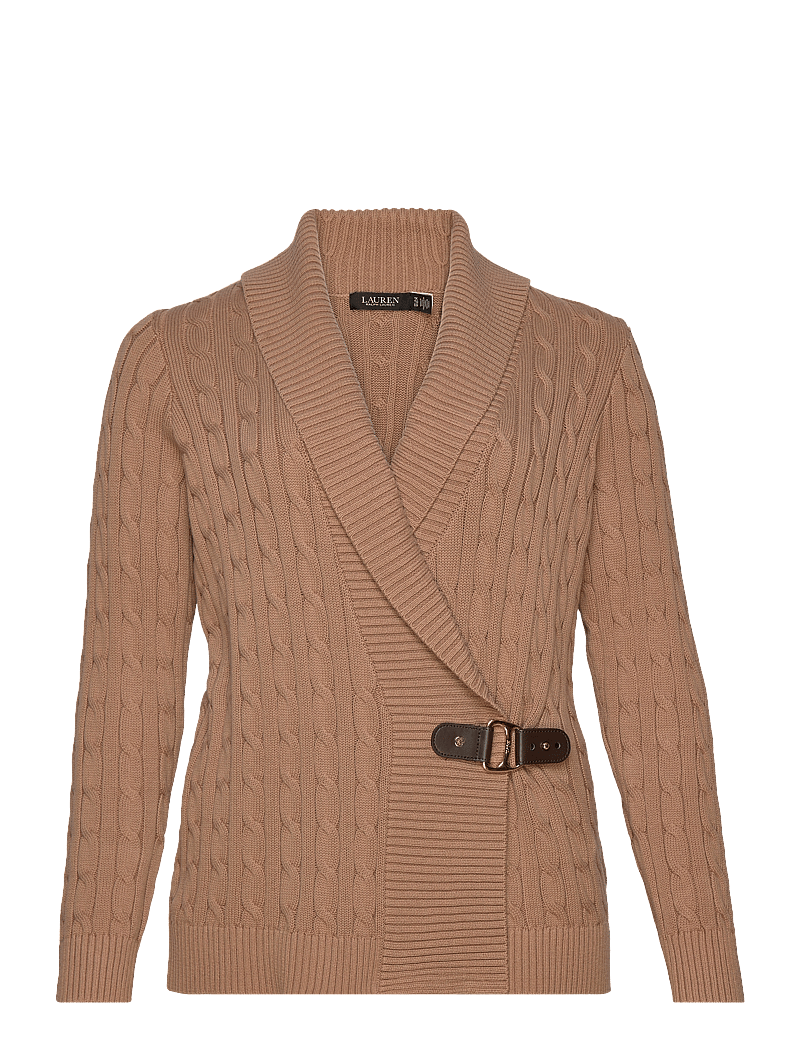 Lauren Women - Buckled Cotton Sweater - trøjer - classic camel - 1