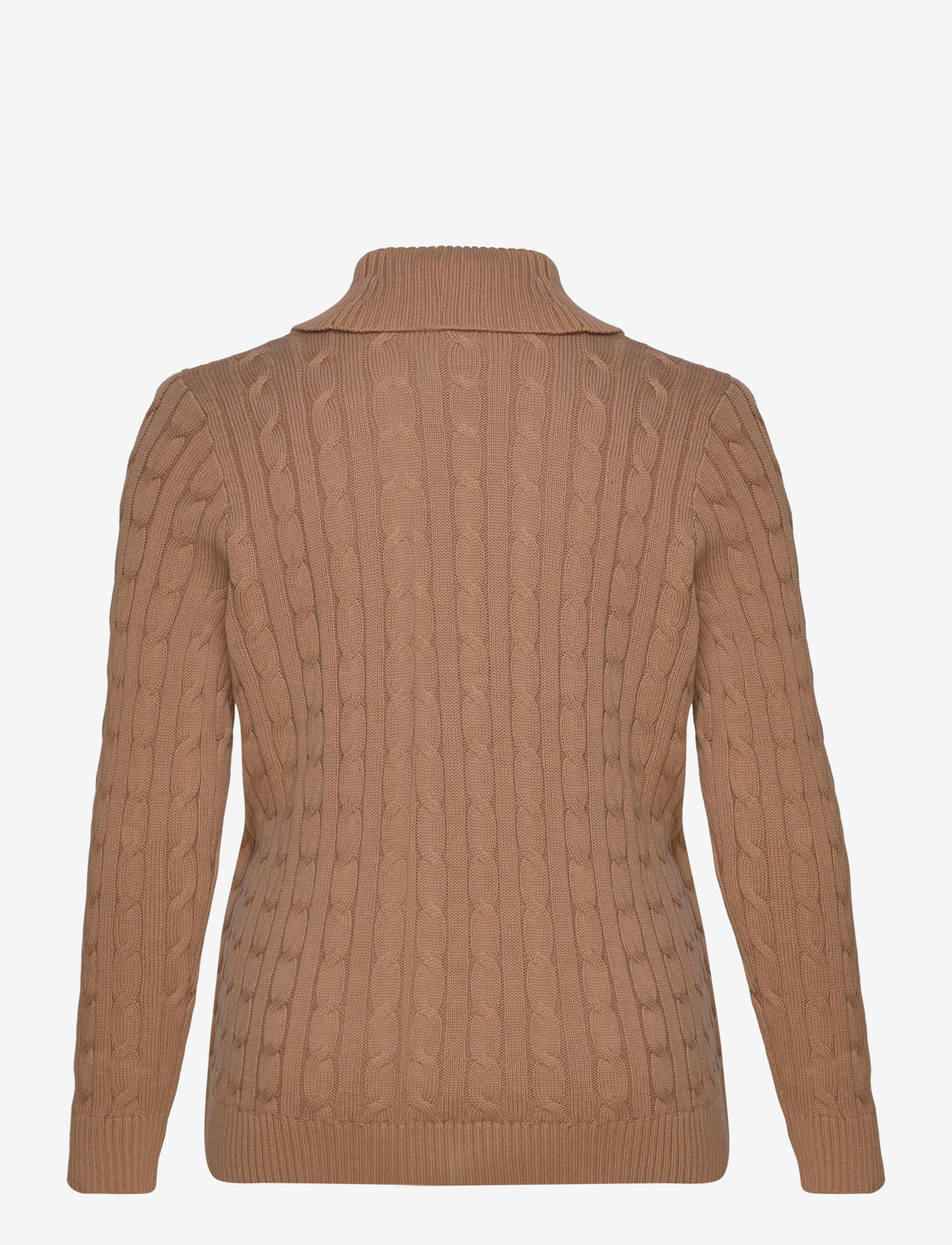 Lauren Women - Buckled Cotton Sweater - trøjer - classic camel - 2