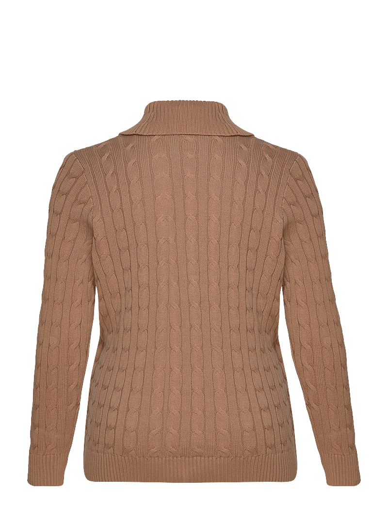 Lauren Women - Buckled Cotton Sweater - trøjer - classic camel - 2