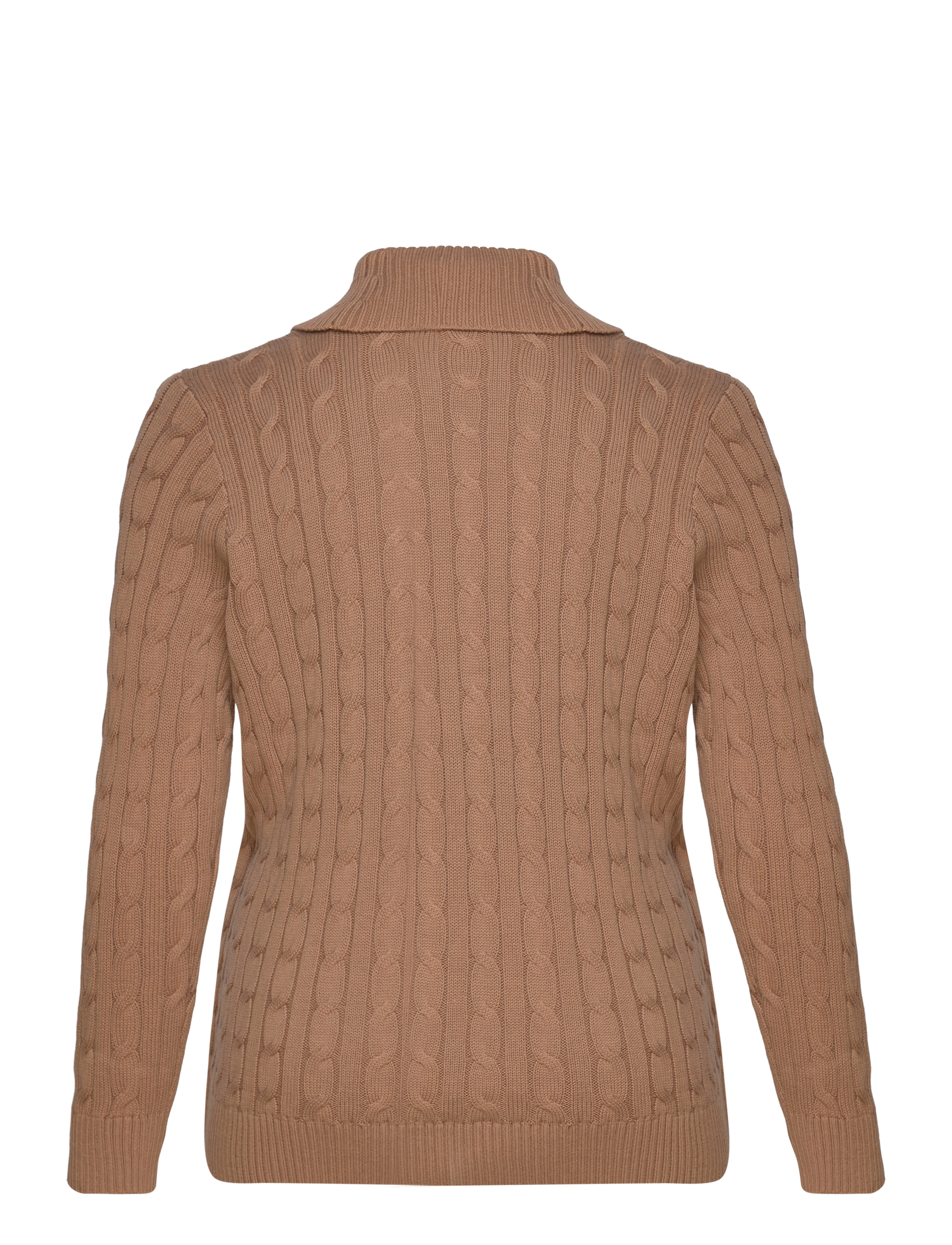 Lauren Women - Buckled Cotton Sweater - pulls - classic camel - 2