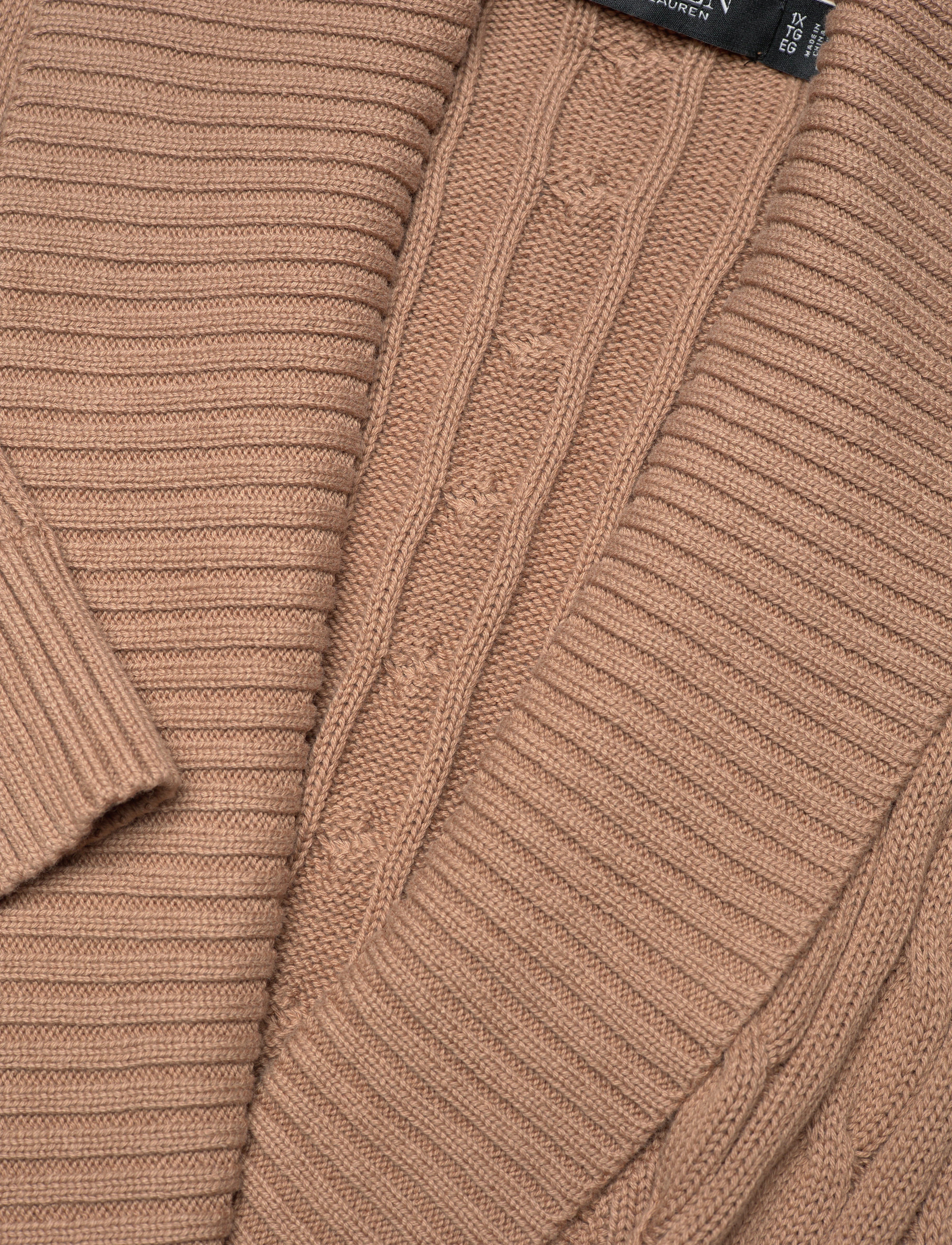 Lauren Women - Buckled Cotton Sweater - pulls - classic camel - 3