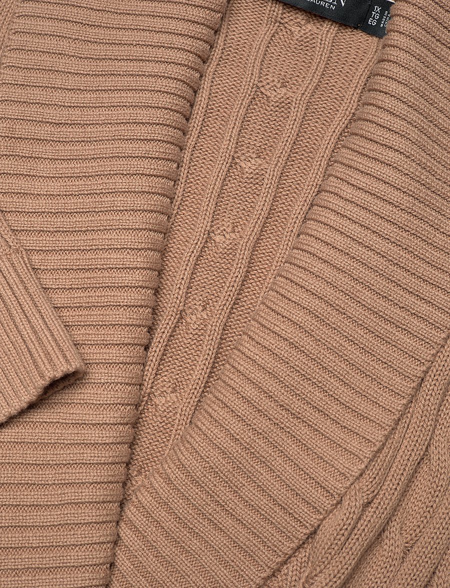 Lauren Women - Buckled Cotton Sweater - pullover - classic camel - 3