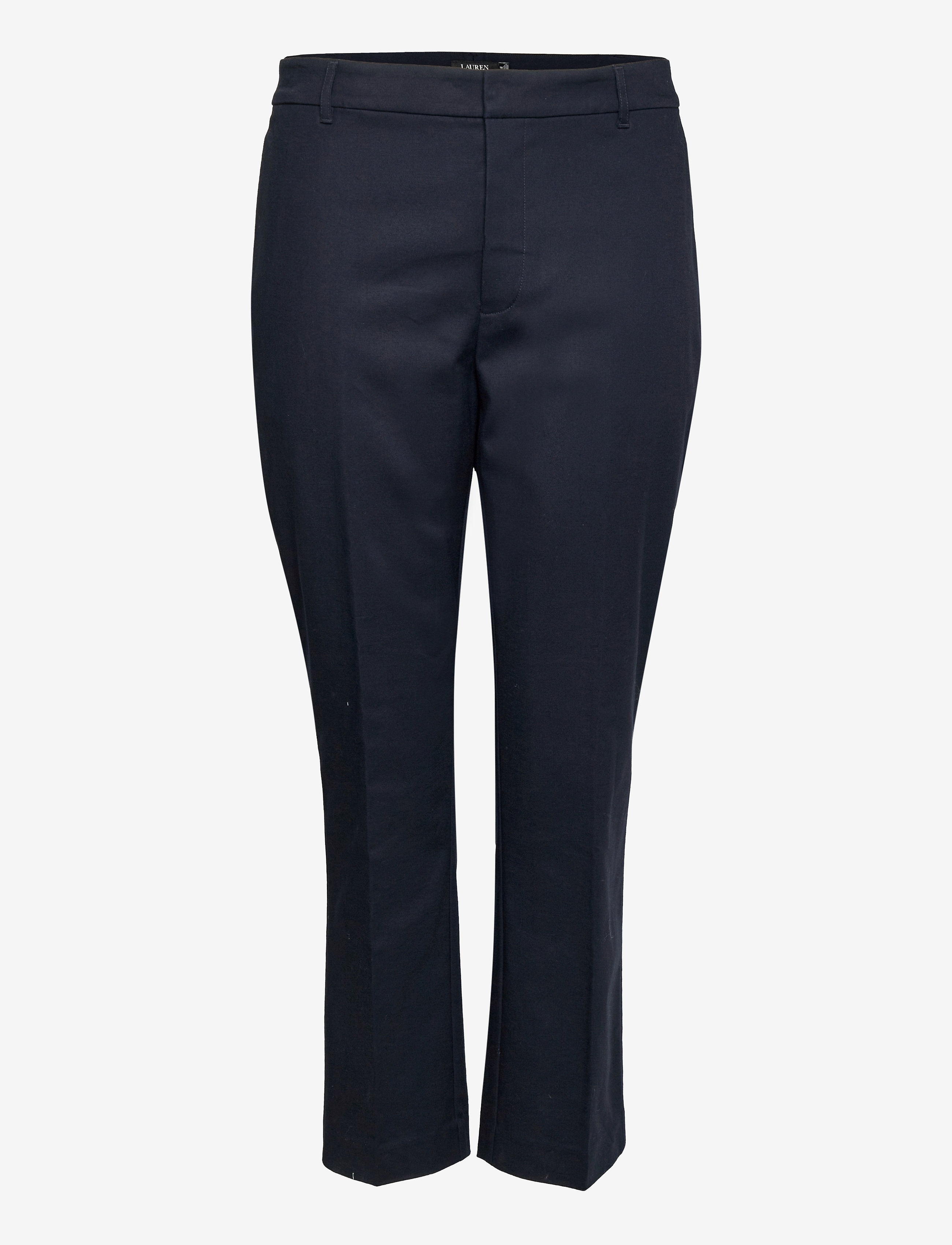 LAUREN Damen Double-Faced Stretch Baumwolle Hose Blau - 52 - Damen