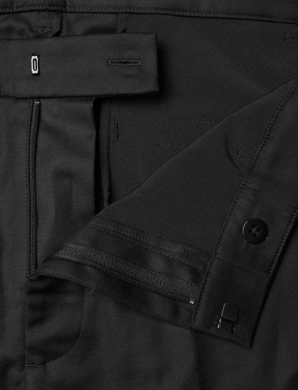 Lauren Women - Double-Faced Stretch Cotton Pant - bukser med lige ben - polo black - 3