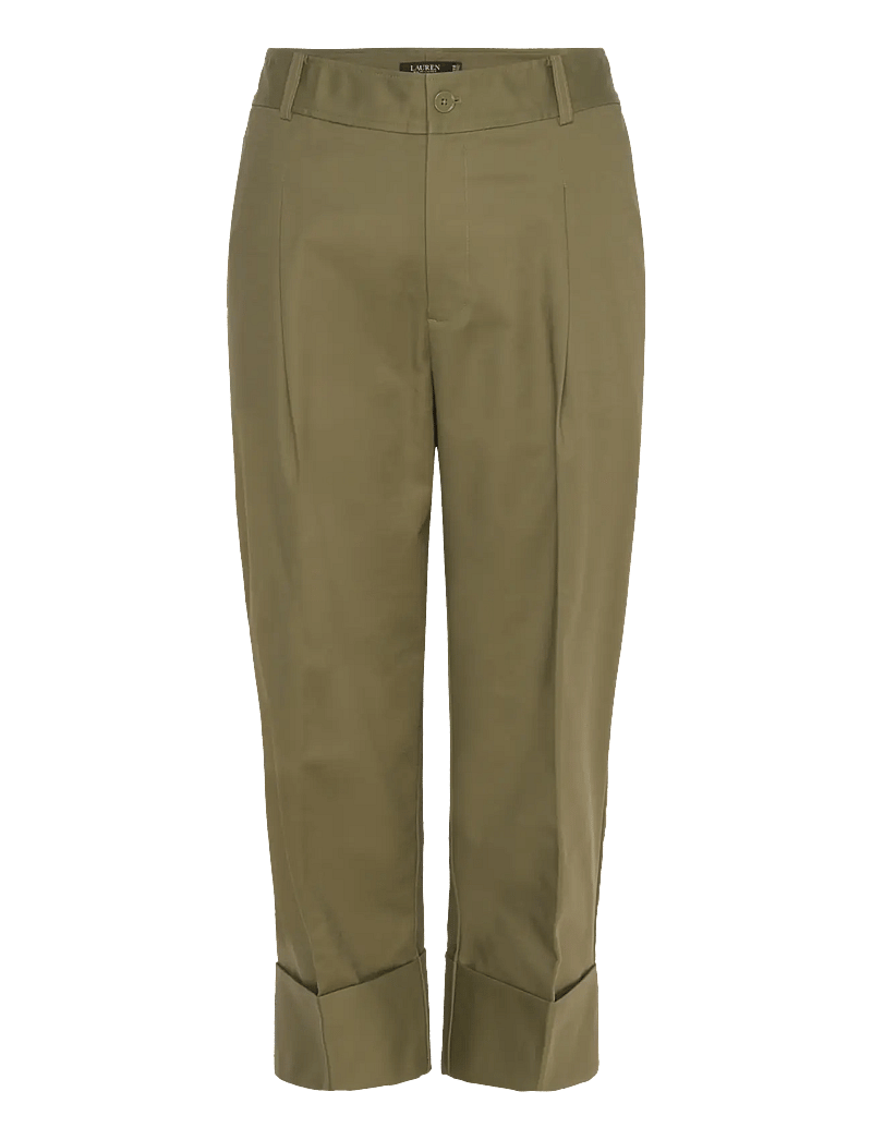 Lauren Women - Double-Faced Stretch Cotton Ankle Pant - caprit - olive grove - 0