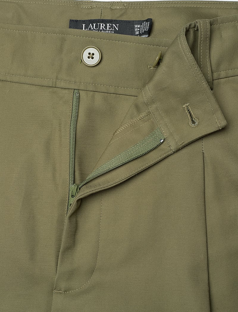 Lauren Women - Double-Faced Stretch Cotton Ankle Pant - caprit - olive grove - 3