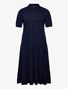 Cotton-Blend Polo Dress, Lauren Women