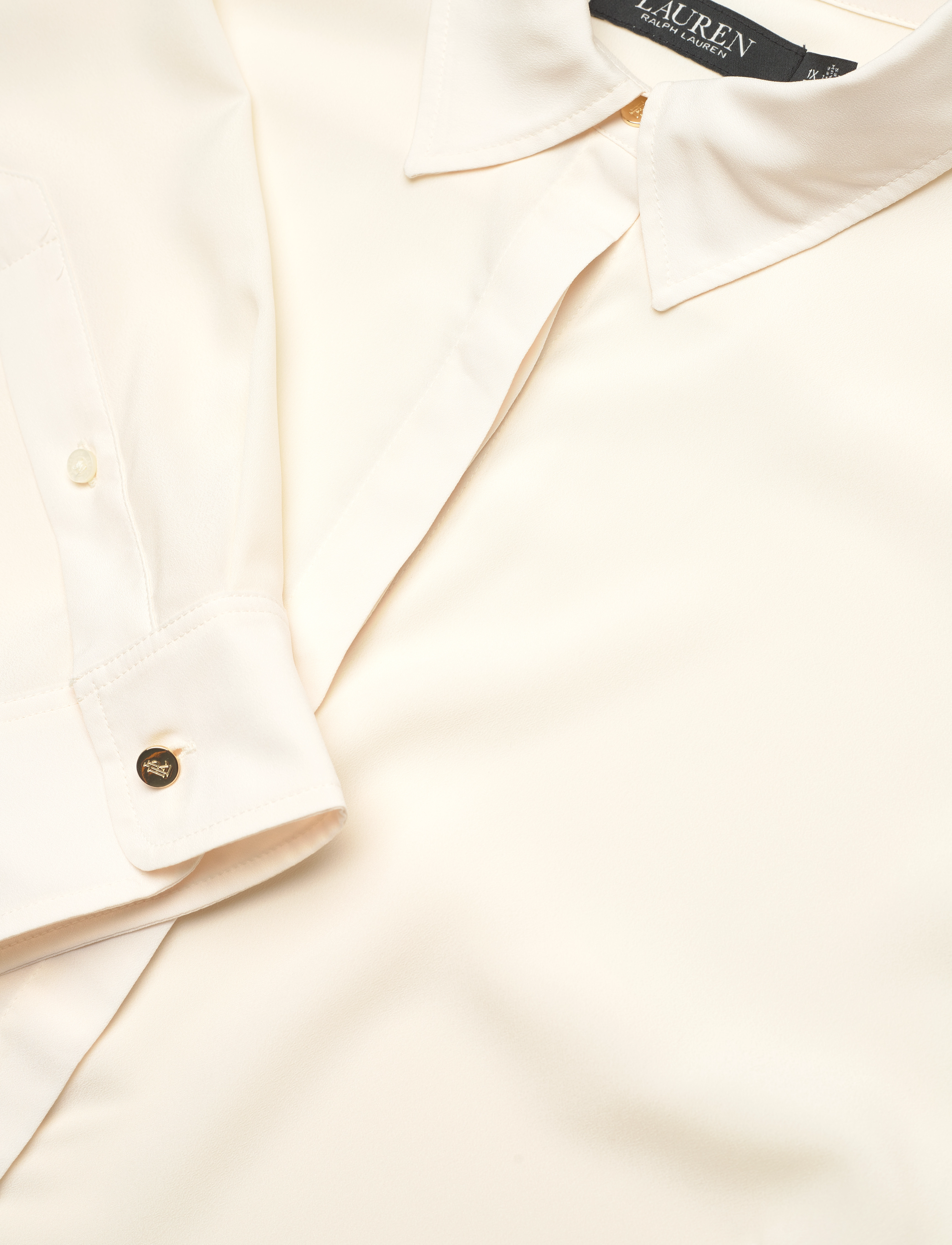 Lauren Women - Crepe Shirt - langärmlige blusen - mascarpone cream - 2