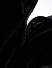 Lauren Women - Stretch Velvet Puff-Sleeve Midi Dress - vakarėlių drabužiai išparduotuvių kainomis - black velvet - 3