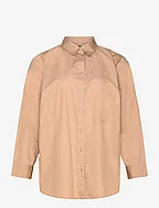 Featherweight Cotton Shirt - BIRCH TAN
