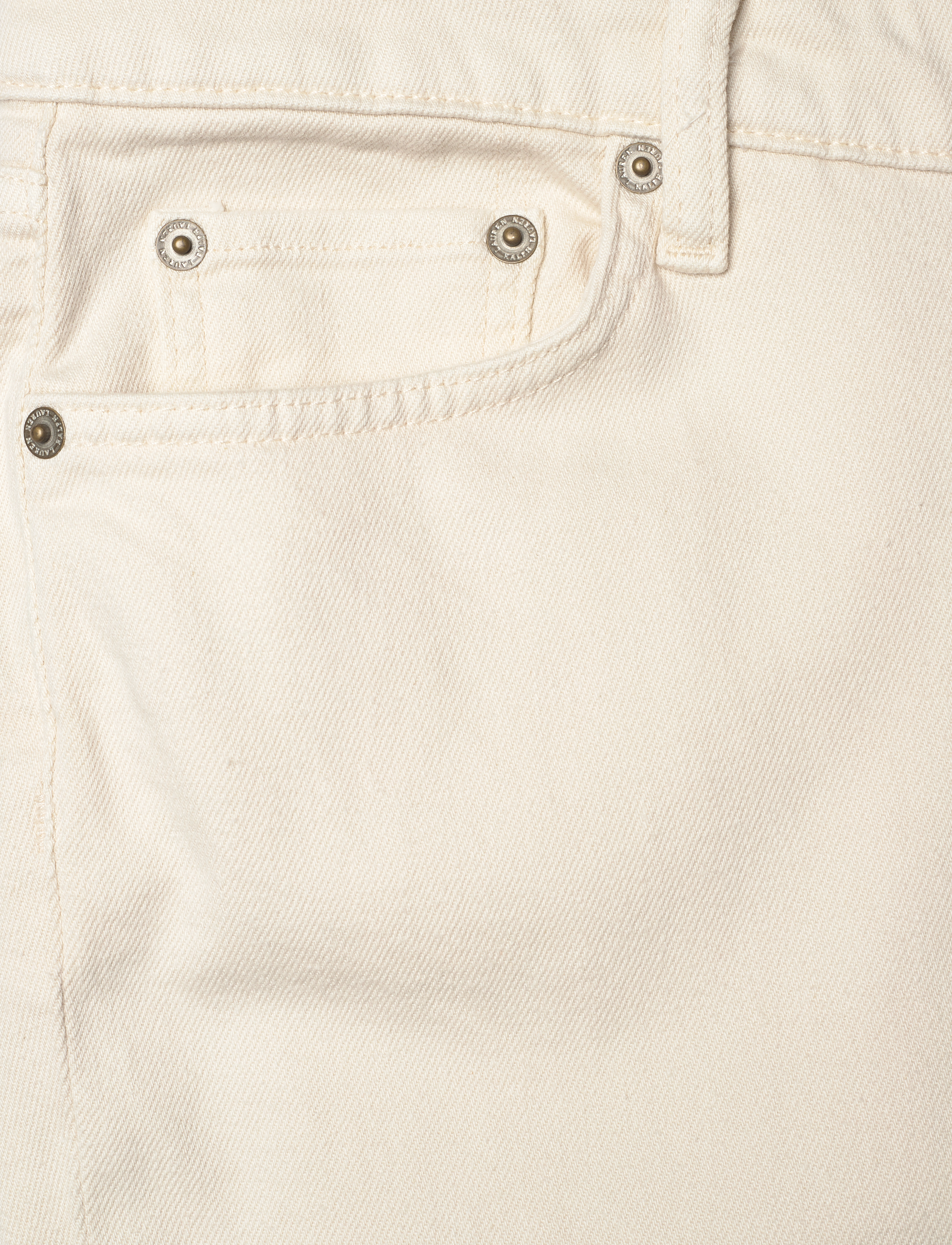 Lauren Women - High-Rise Straight Ankle Jean - cream wash - 2