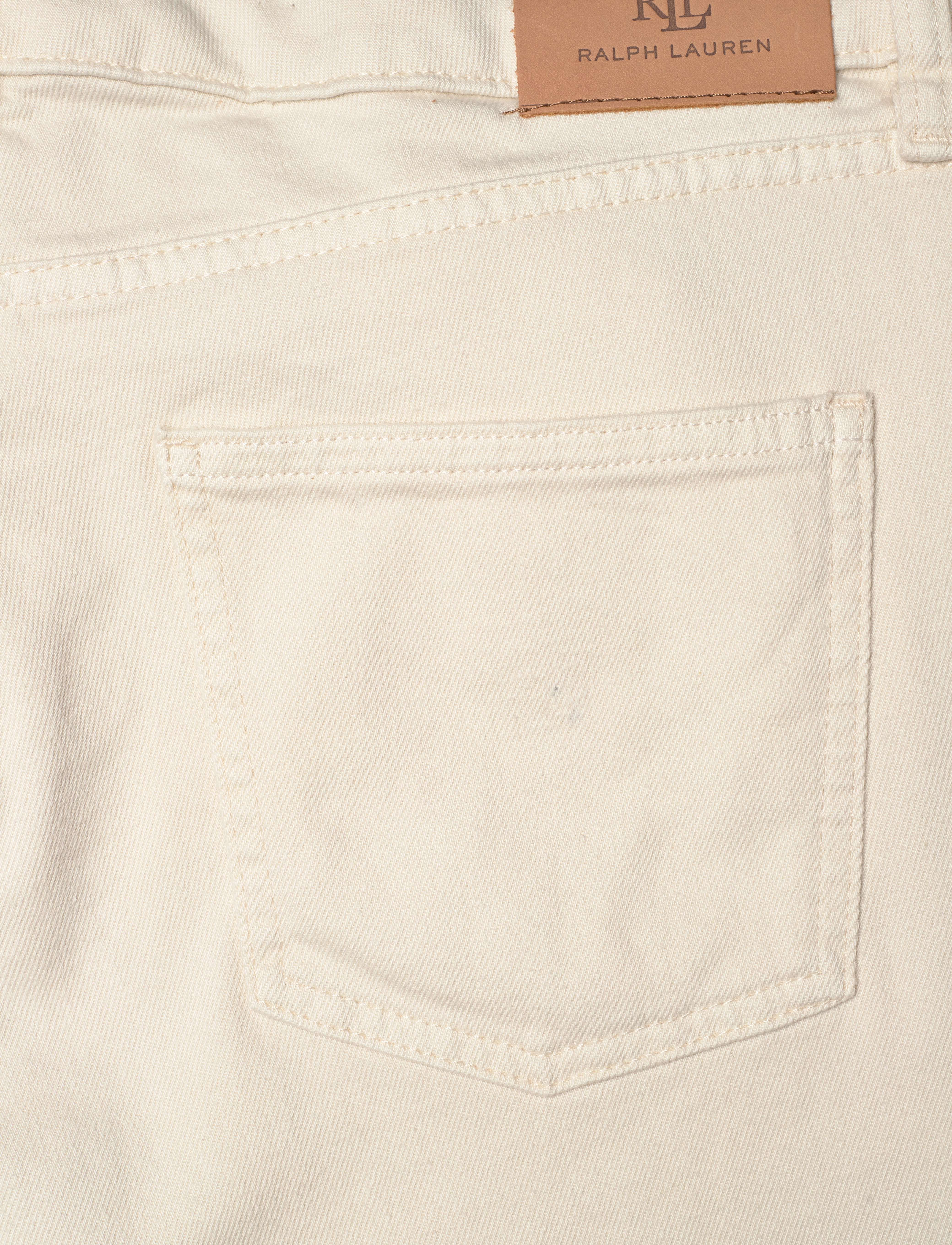 Lauren Women - High-Rise Straight Ankle Jean - cream wash - 4