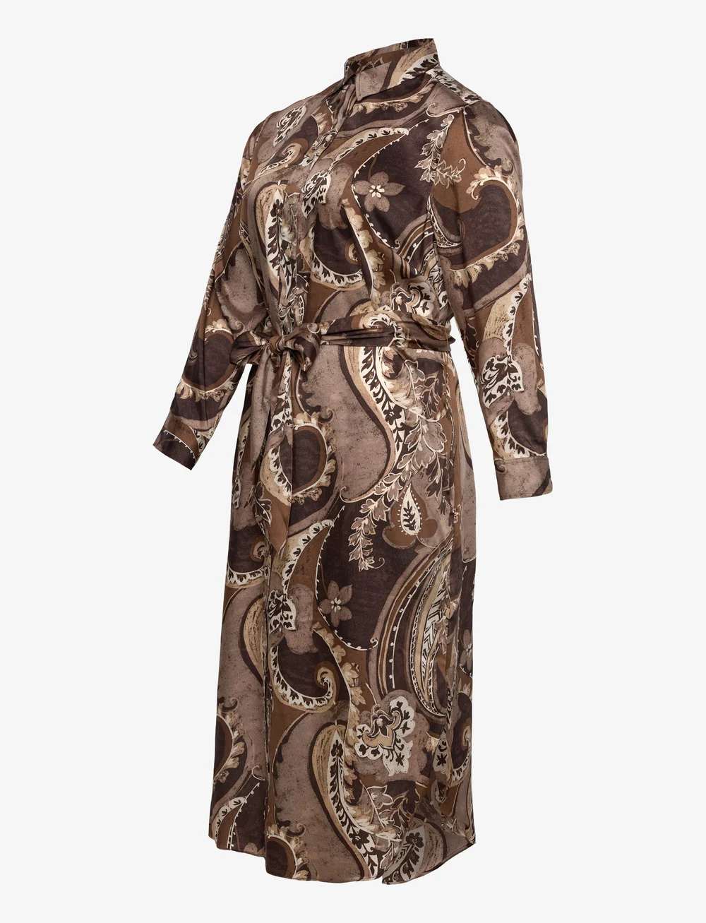 Lauren Women - Paisley Twill Shirtdress - skjortklänningar - brown multi - 2