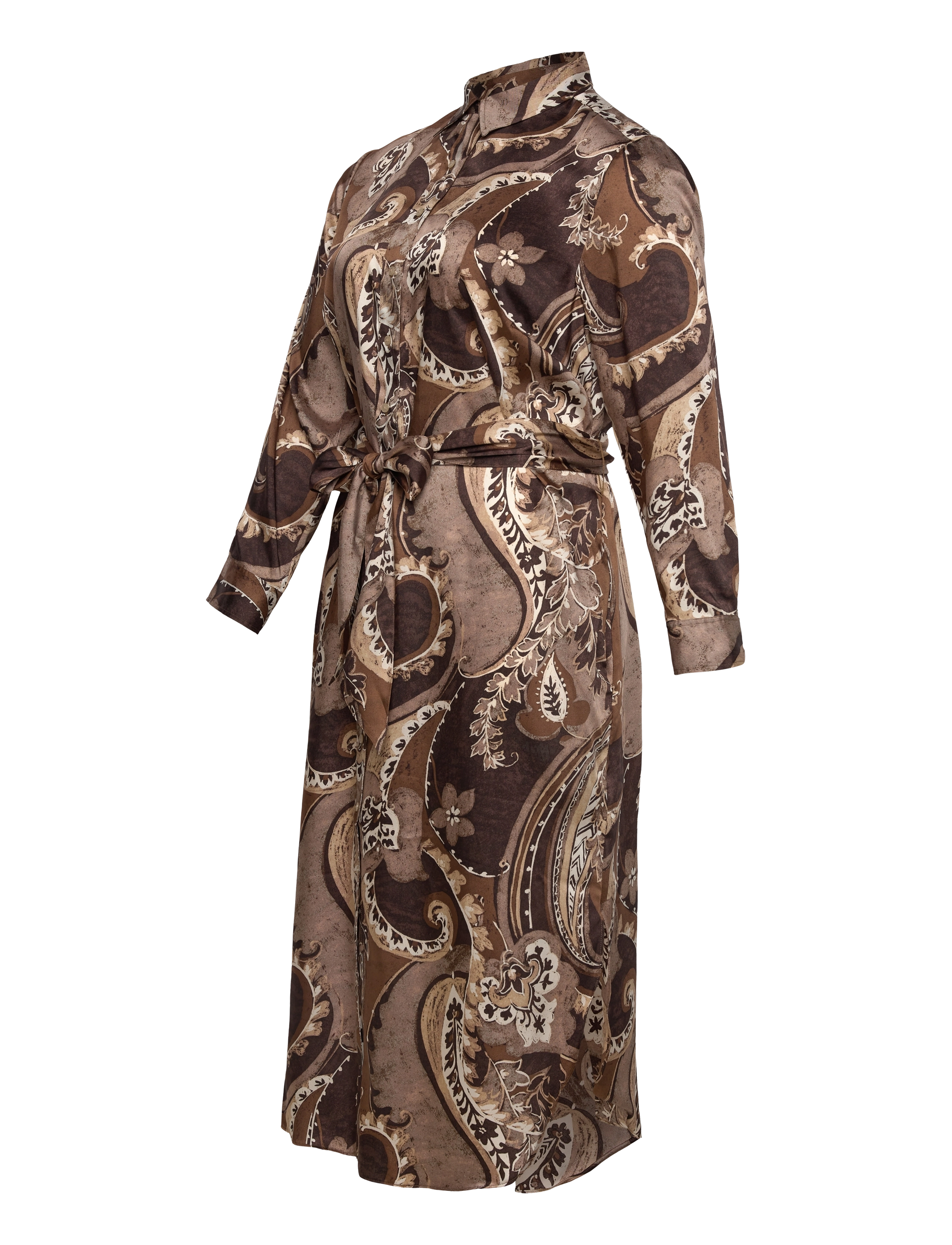 Lauren Women - Paisley Twill Shirtdress - overhemdjurken - brown multi - 2