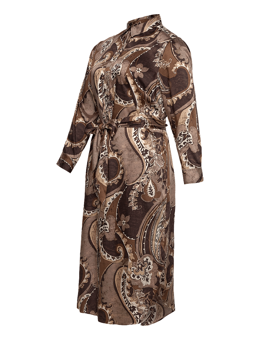 Lauren Women - Paisley Twill Shirtdress - overhemdjurken - brown multi - 2