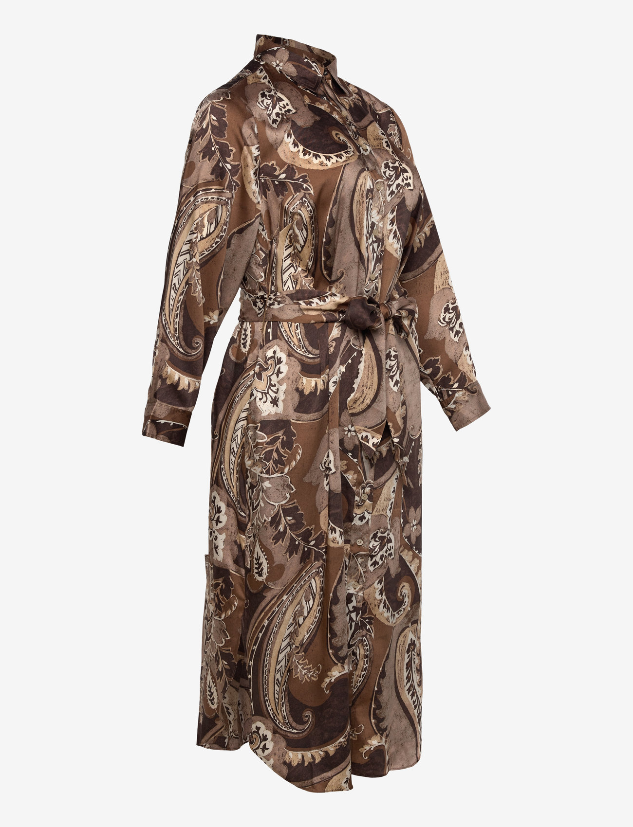 Lauren Women - Paisley Twill Shirtdress - skjortklänningar - brown multi - 3