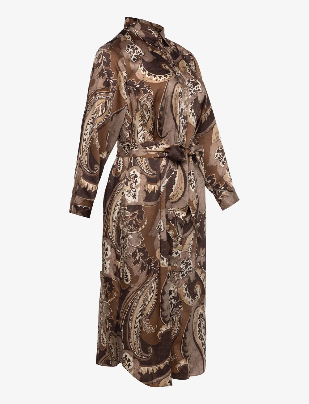 Lauren Women - Paisley Twill Shirtdress - skjortklänningar - brown multi - 3