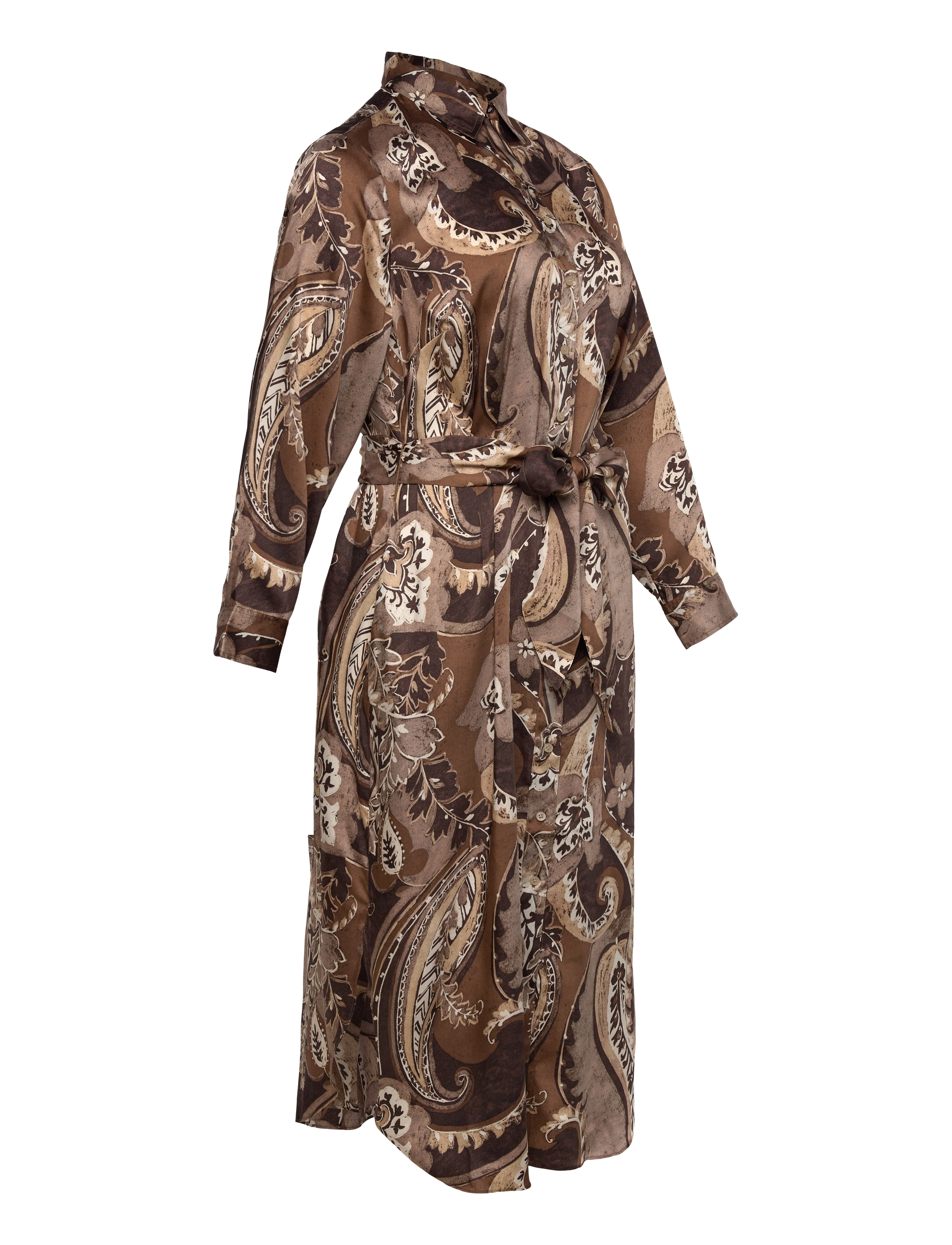 Lauren Women - Paisley Twill Shirtdress - overhemdjurken - brown multi - 3