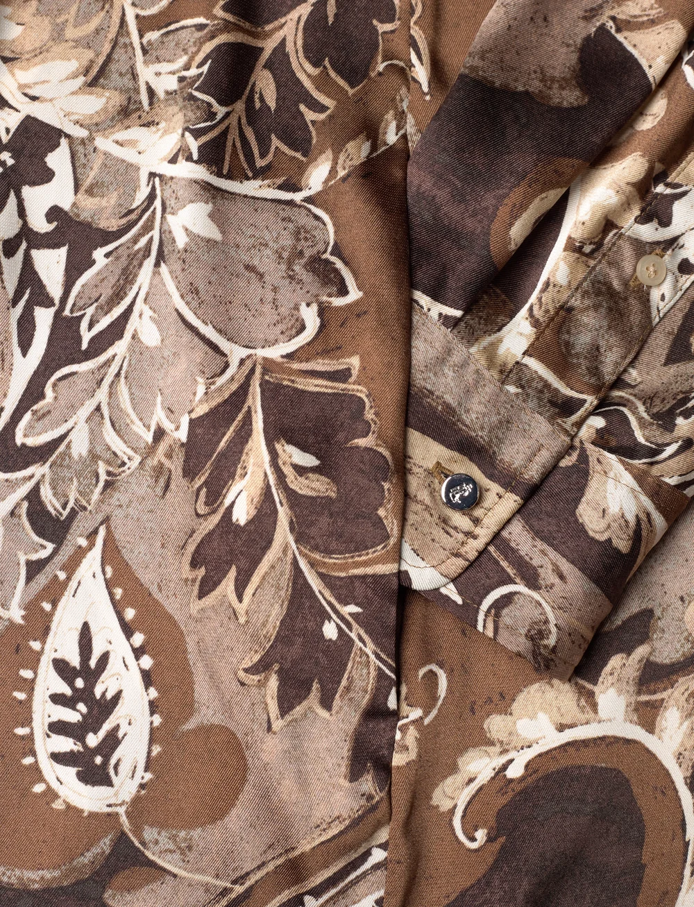 Lauren Women - Paisley Twill Shirtdress - skjortklänningar - brown multi - 5