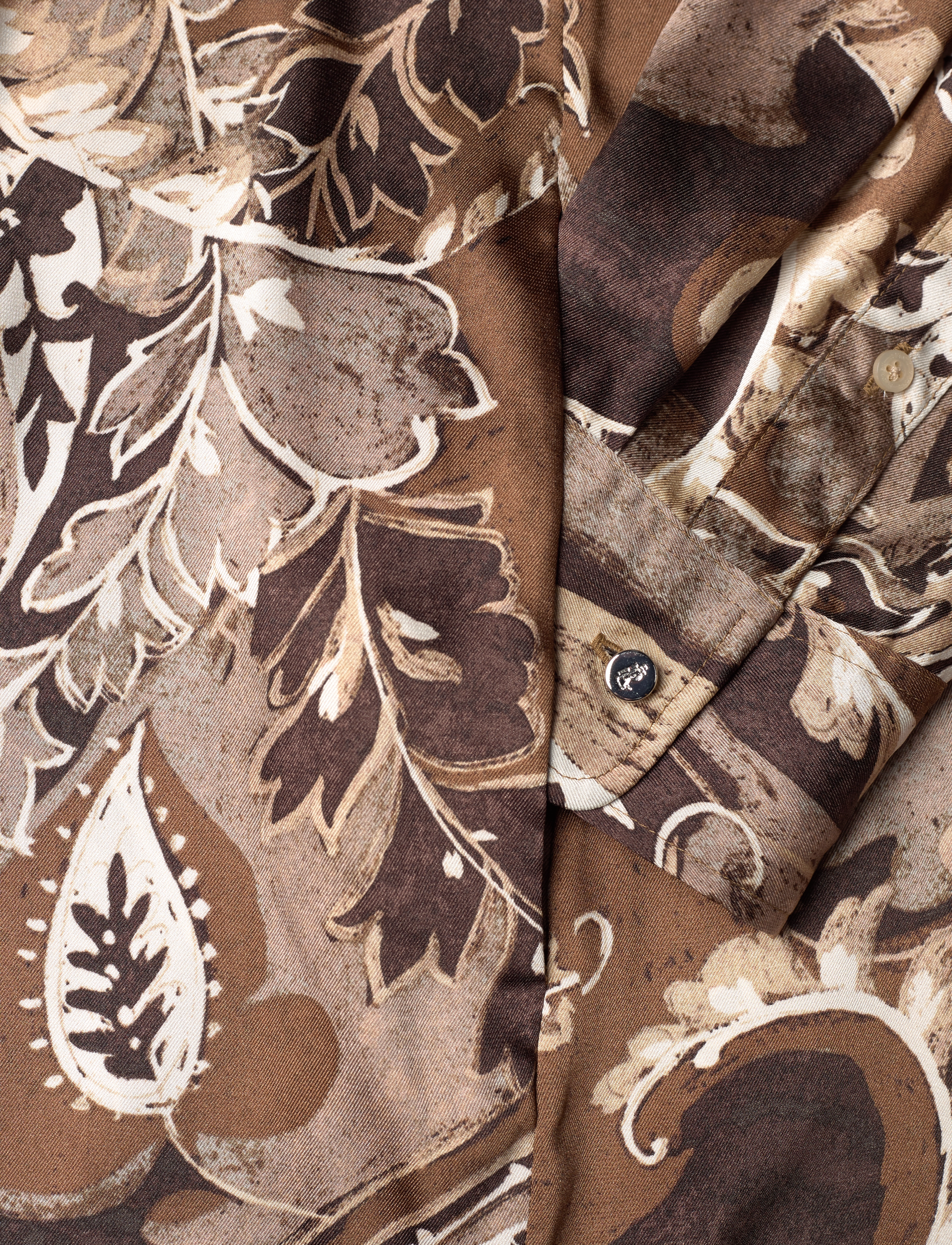 Lauren Women - Paisley Twill Shirtdress - overhemdjurken - brown multi - 5