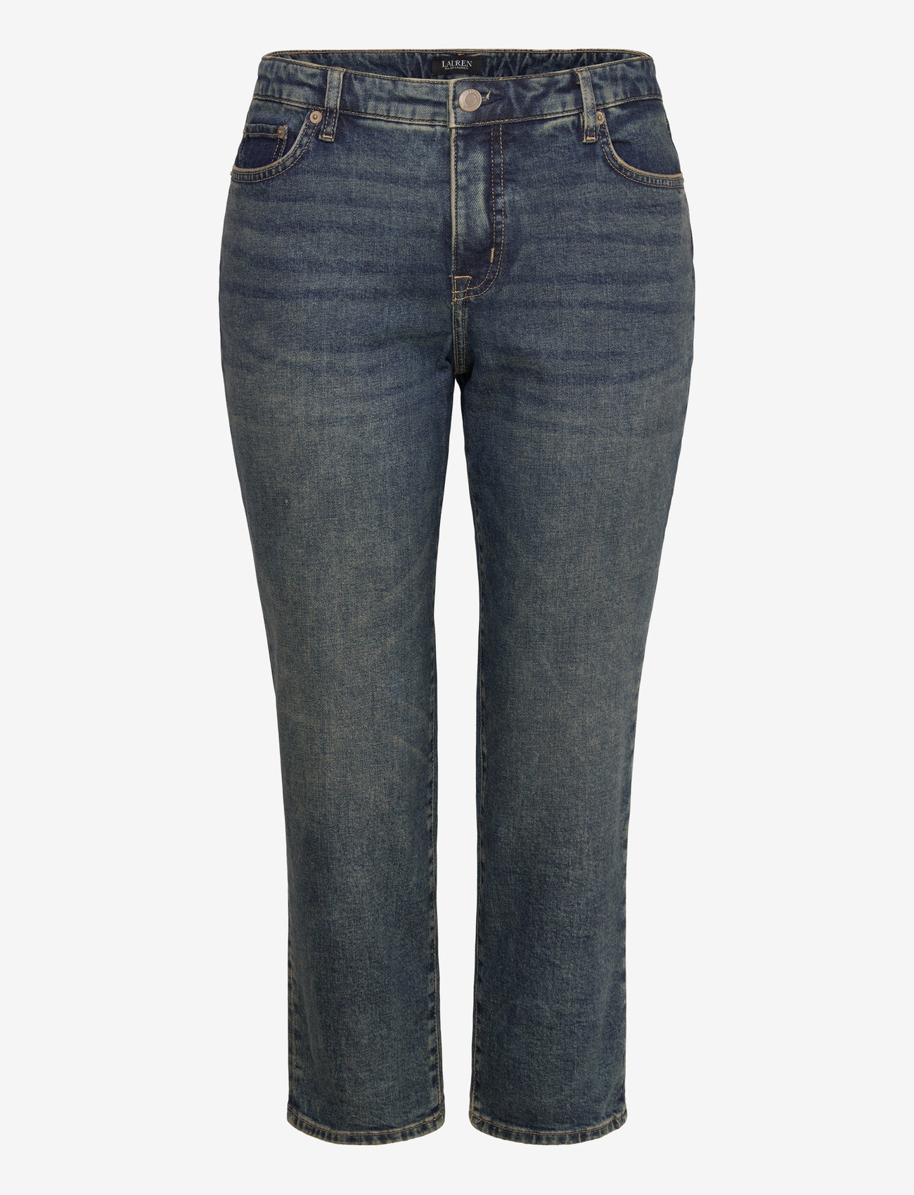 Lauren Women - Mid-Rise Straight Ankle Jean - cargo pants - haze wash - 0