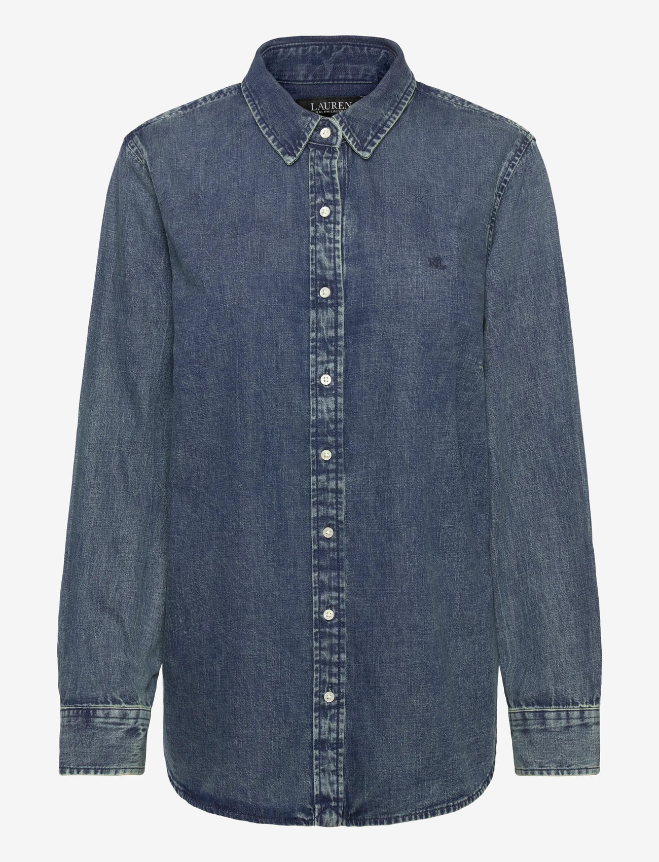 Lauren Women - Classic Fit Denim Shirt - denimskjorter - haze wash - 0
