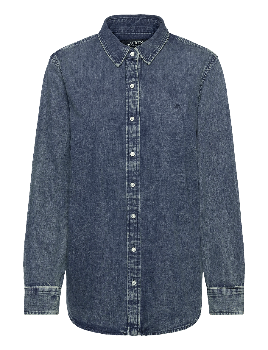 Lauren Women - Classic Fit Denim Shirt - haze wash - 0