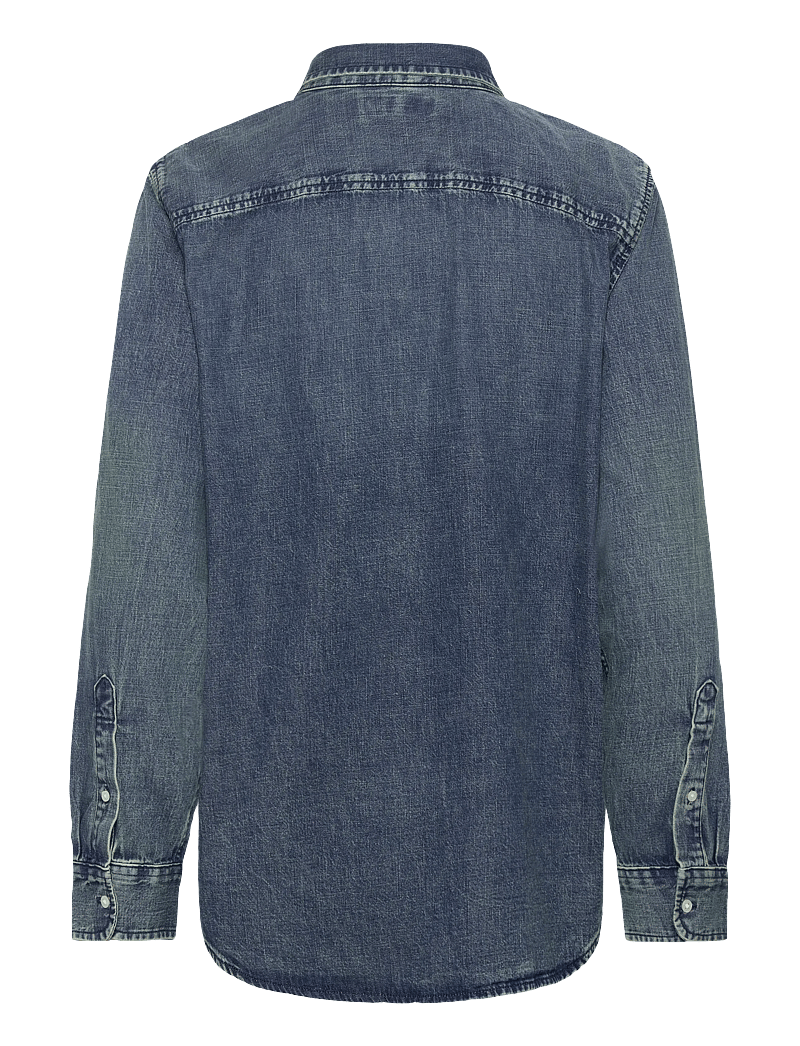 Lauren Women - Classic Fit Denim Shirt - teksasärgid - haze wash - 1