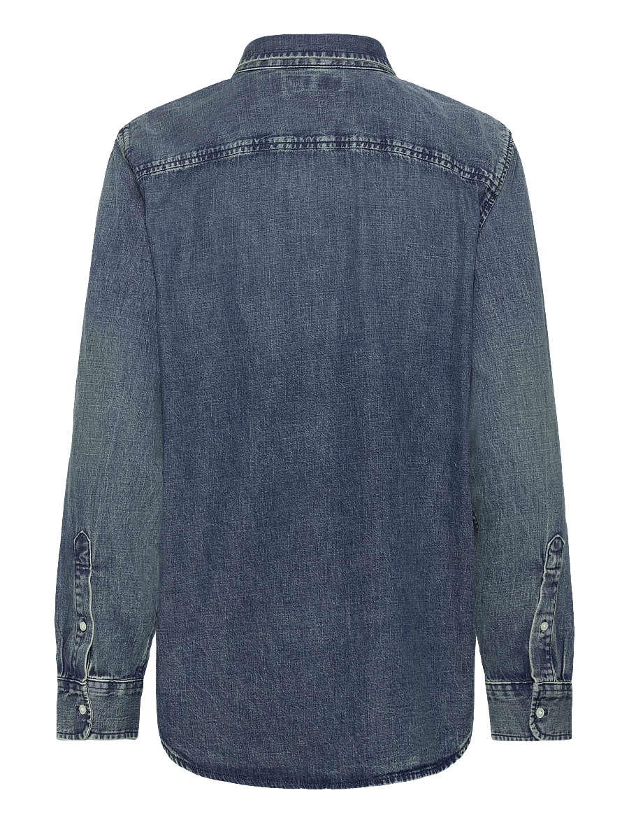 Lauren Women - Classic Fit Denim Shirt - haze wash - 1