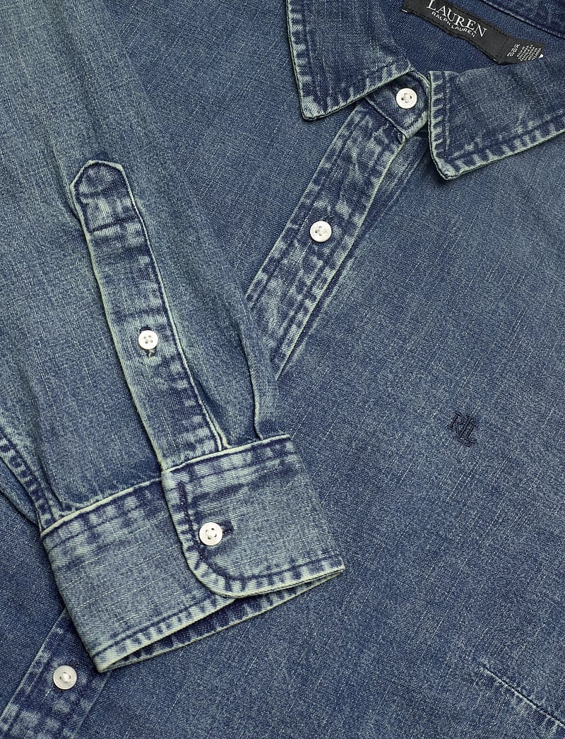 Lauren Women - Classic Fit Denim Shirt - teksasärgid - haze wash - 2