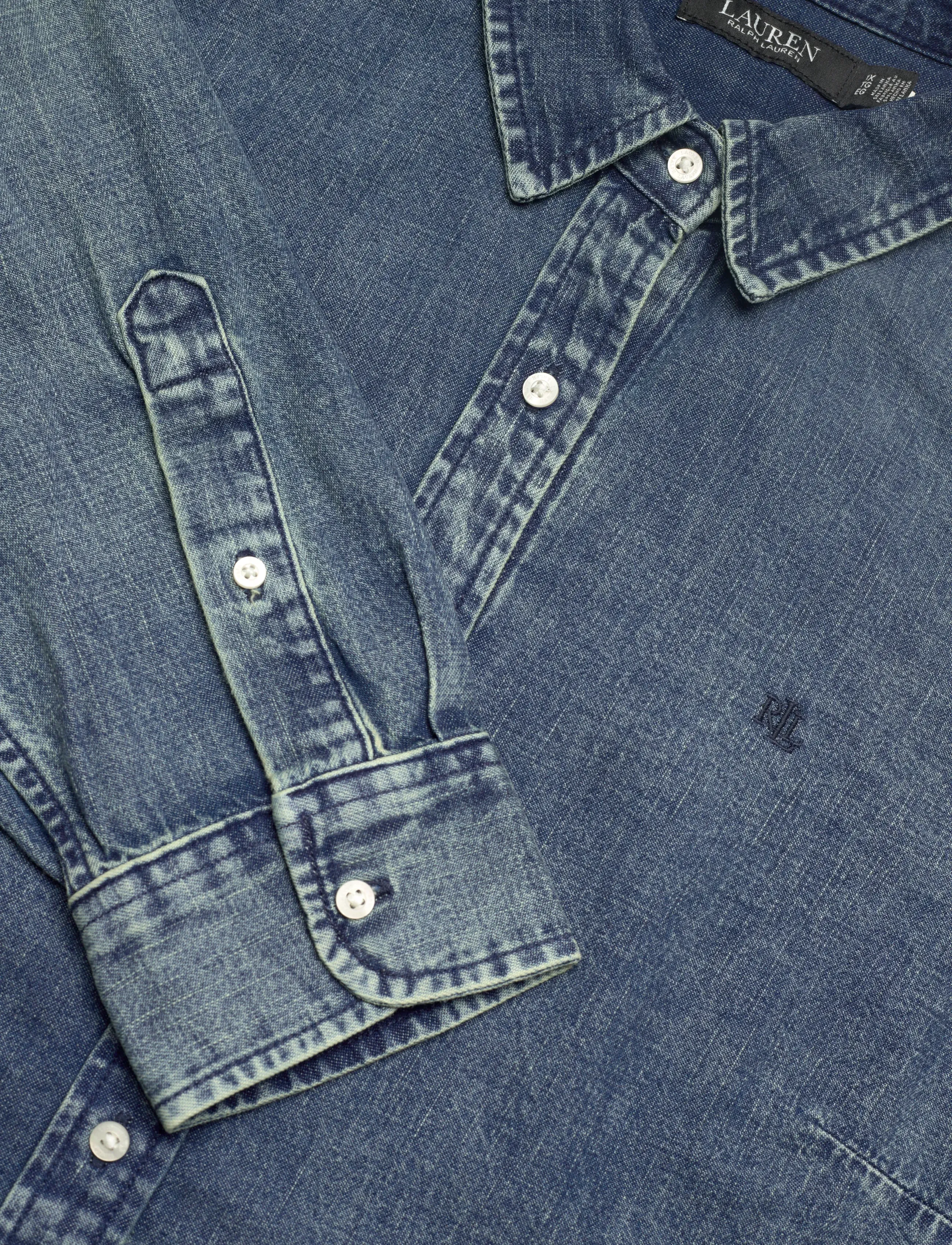 Lauren Women - Classic Fit Denim Shirt - haze wash - 2