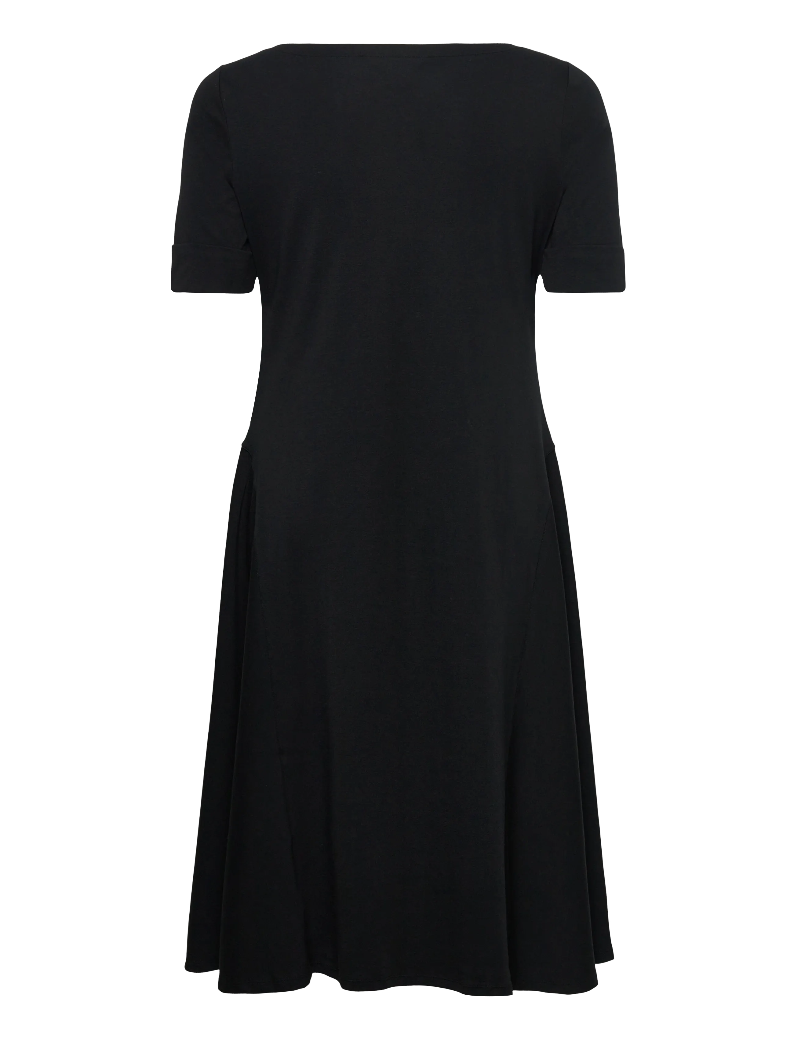 Lauren Women - Rib-Knit Stretch Cotton Midi Dress - black - 2
