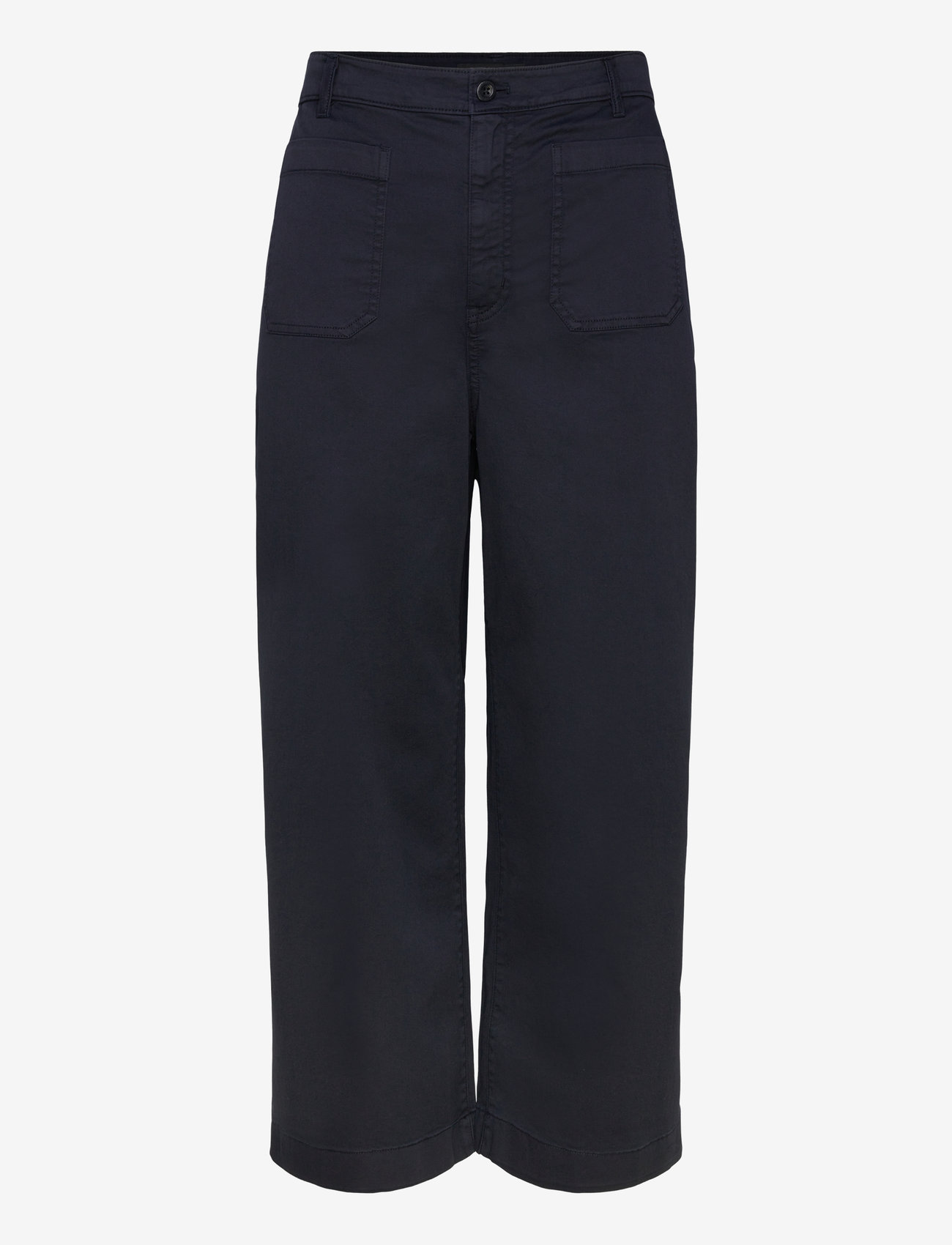 Lauren Women - Stretch Chino Wide-Leg Cropped Pant - chinos - lauren navy - 0