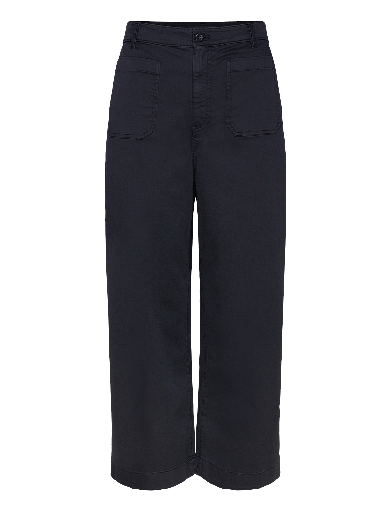 Lauren Women - Stretch Chino Wide-Leg Cropped Pant - chinos - lauren navy - 0