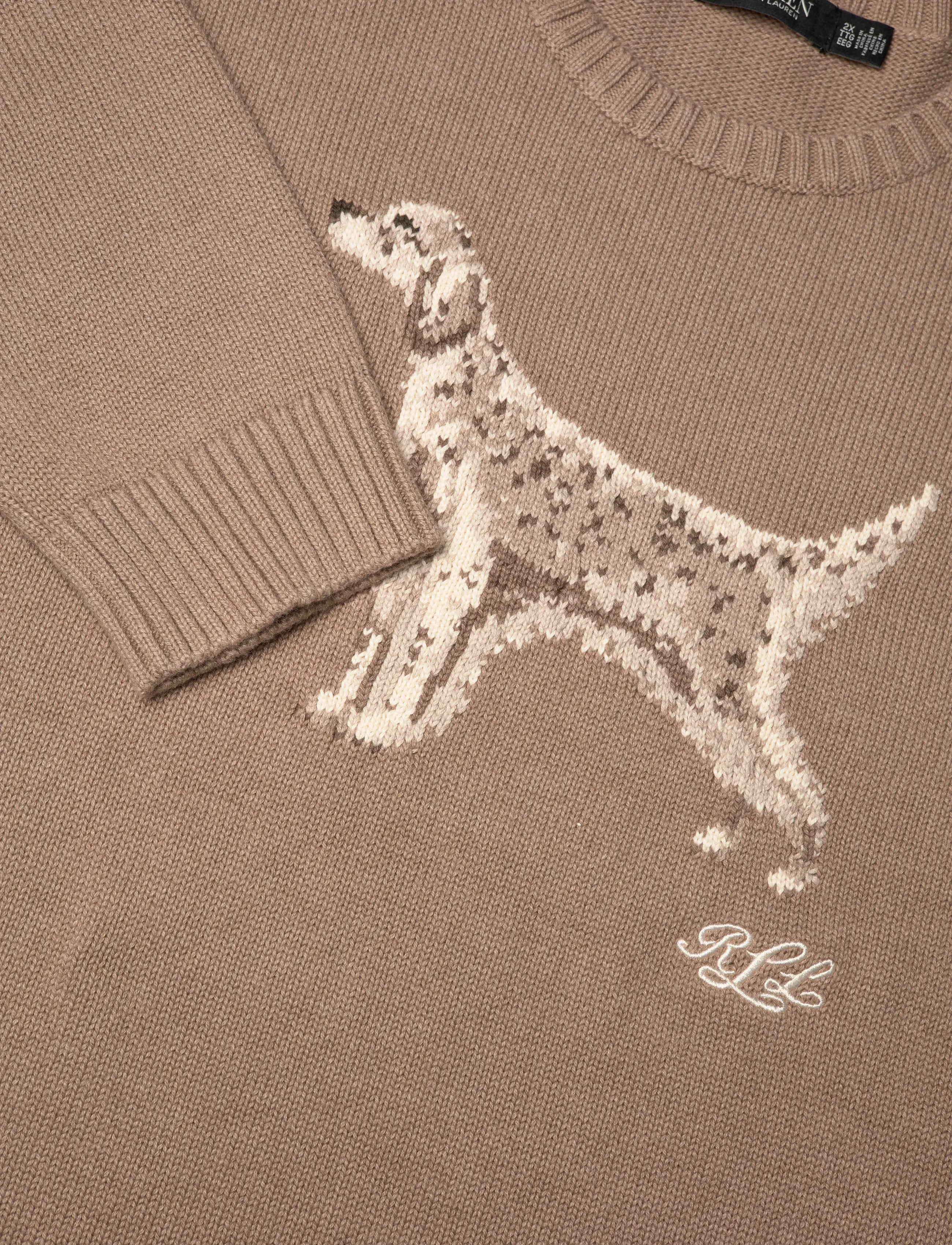 Lauren Women - Intarsia-Knit English Setter Sweater - adirondack heathe - 2