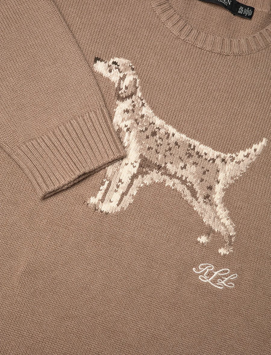 Lauren Women - Intarsia-Knit English Setter Sweater - adirondack heathe - 2