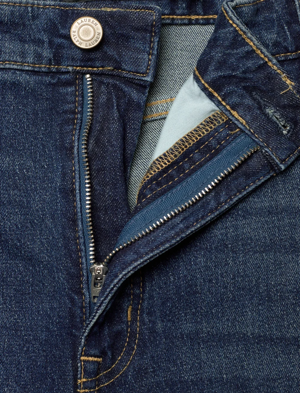 Lauren Women - High-Rise Straight Ankle Jean - straight jeans - atecco wash - 3